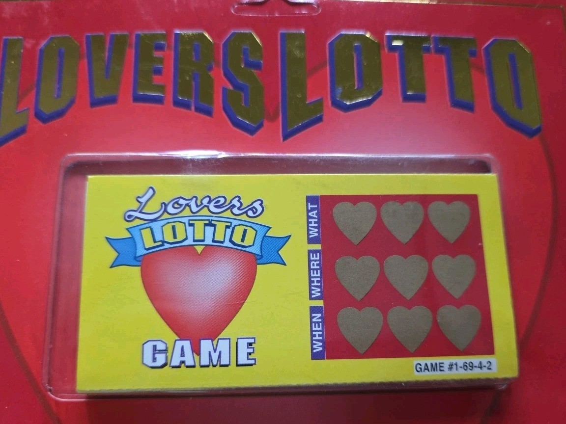 Lovers Lotto Scratch-Offs Lovers Couples Sensual Sexy Game Valentines Day Gift