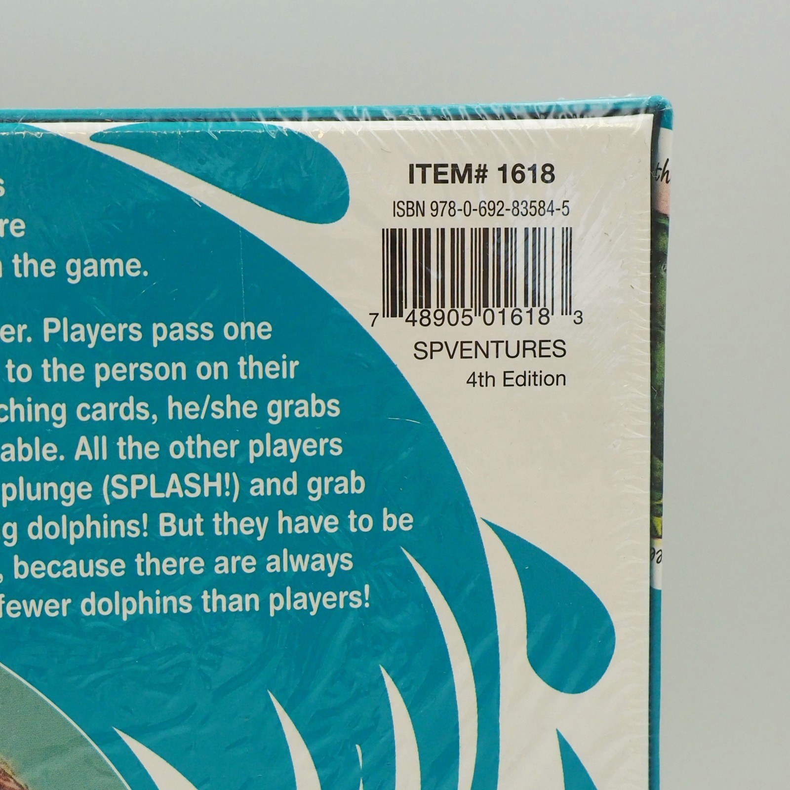 Splash! The Matching Card Board Game 4th Edition Cards 2017 Brand New Sealed