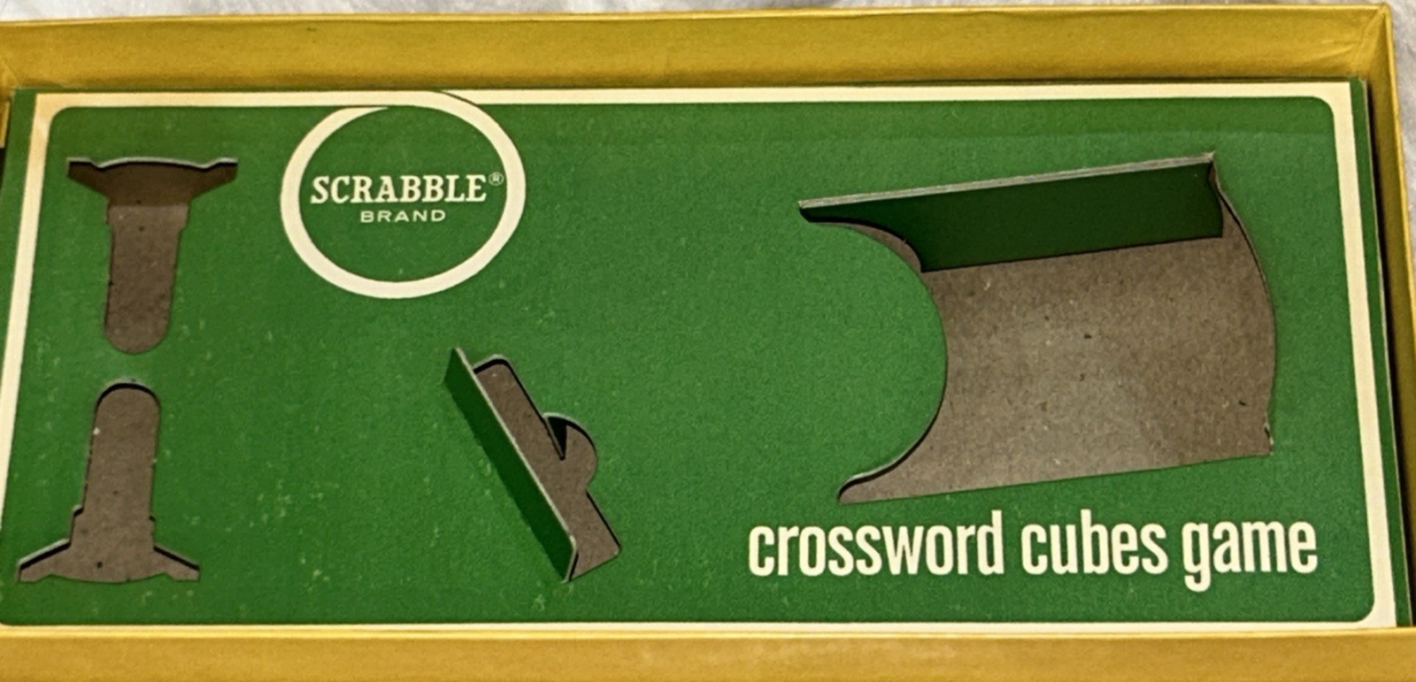 Scrabble Crossword Cubes Game – Wooden Letters – Complete – Vintage 1964