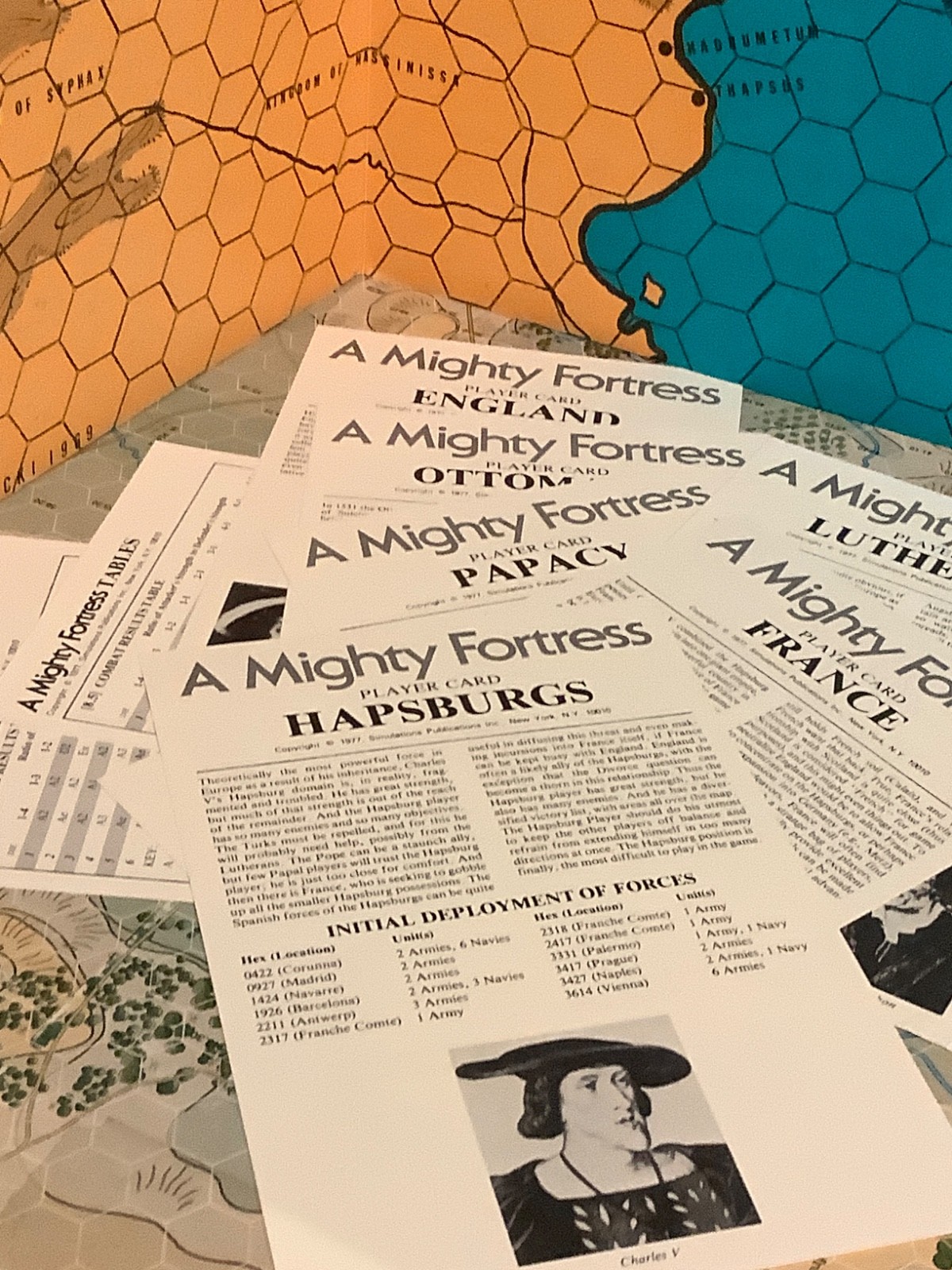 A MIGHTY Fortress 1532-1555 Unpunched SPI 1977 multi-player Protestant-Catholic