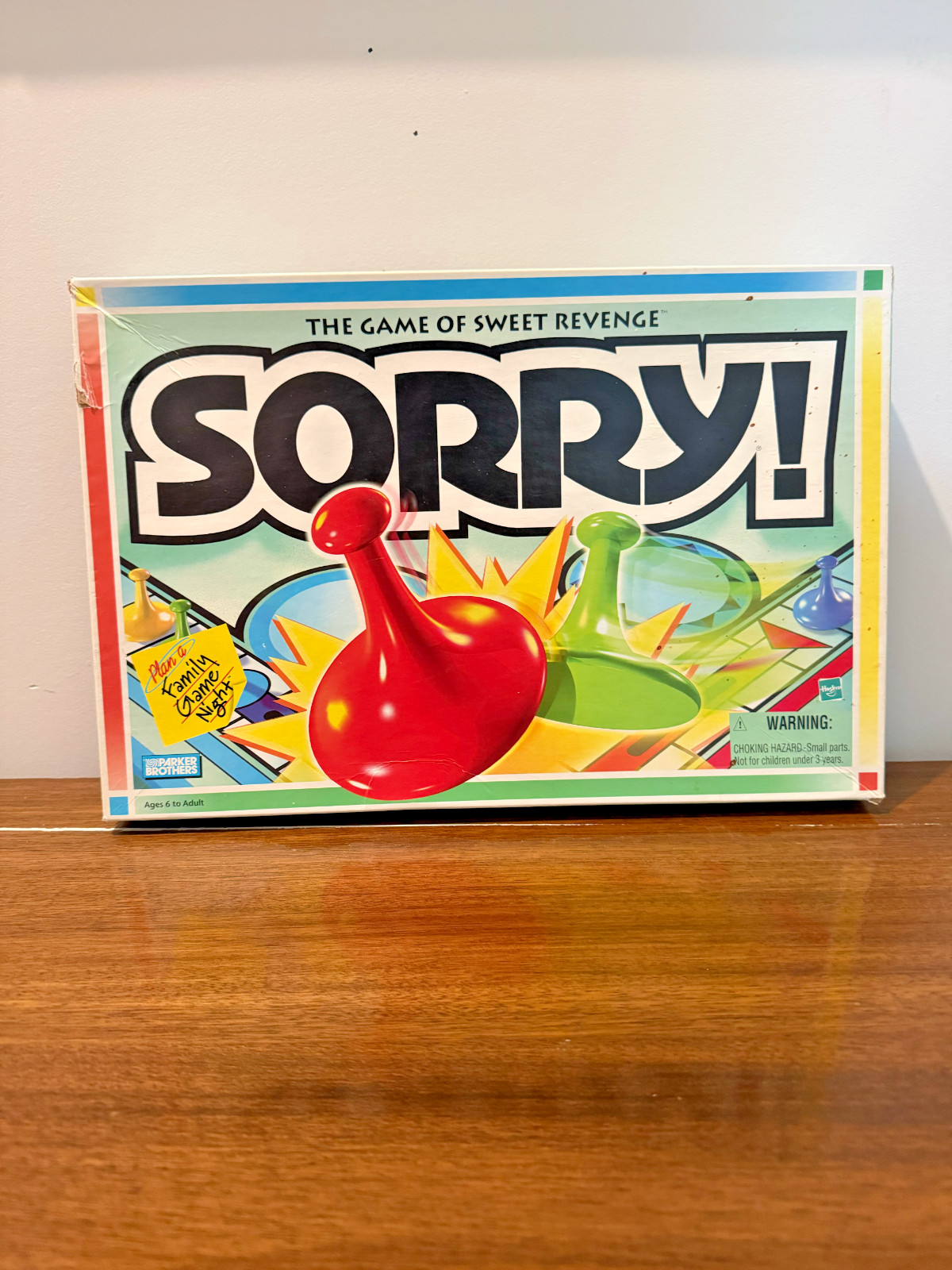 Vintage 1998 Hasbro Parker Brothers SORRY! Board Game 100% Complete Family Game