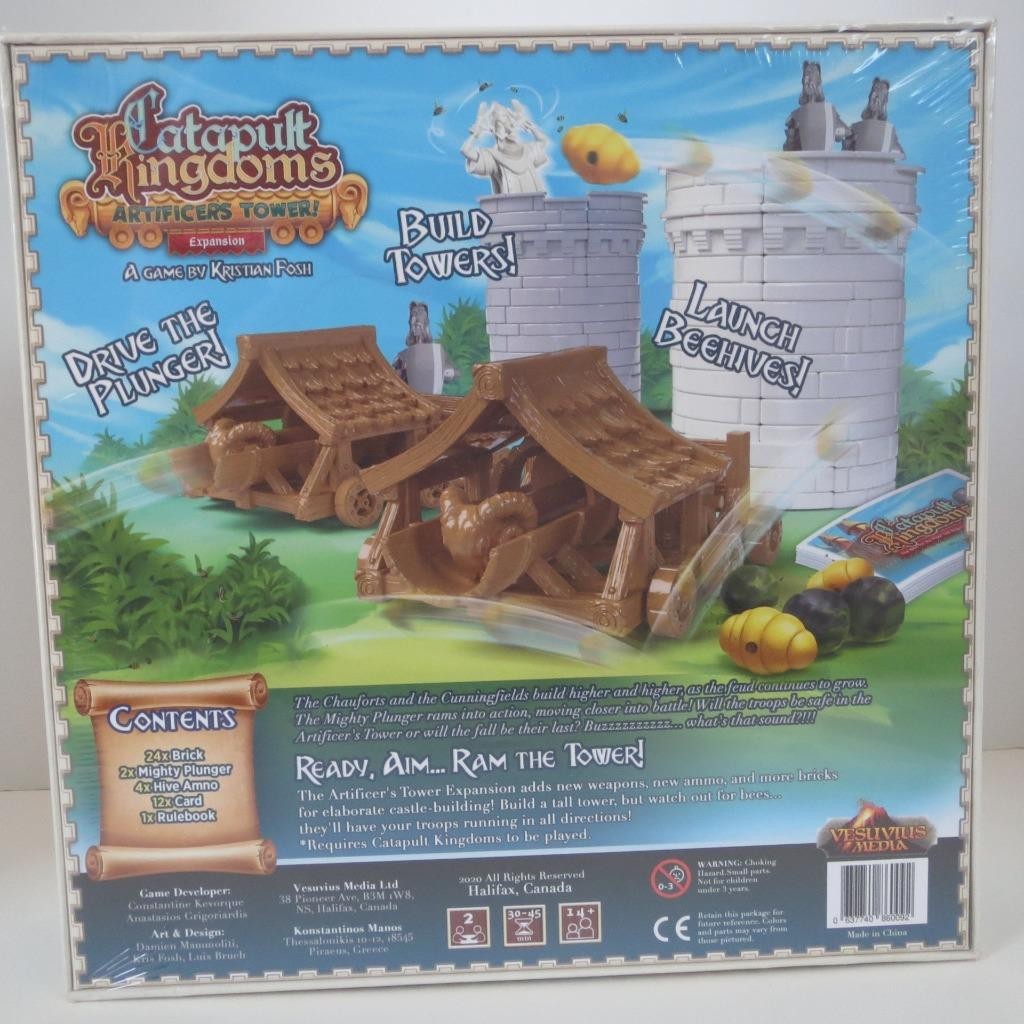 Catapult Kingdoms Board Game KICKSTARTER Bundle Siege Artificers Tower Expansion