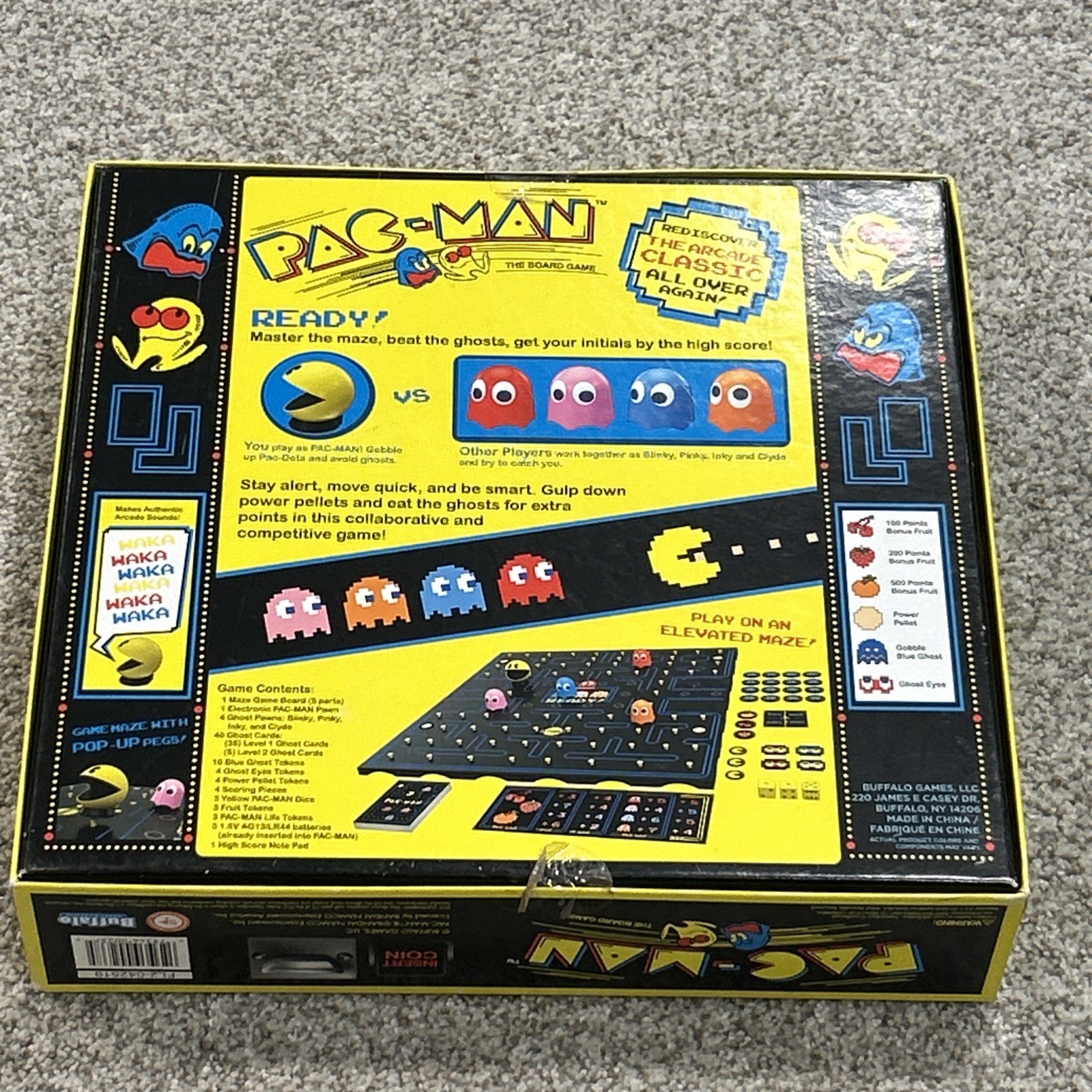 Pac Man Board Game Classic Arcade Experience 2 to 5 Players Ages 10 Plus NEW