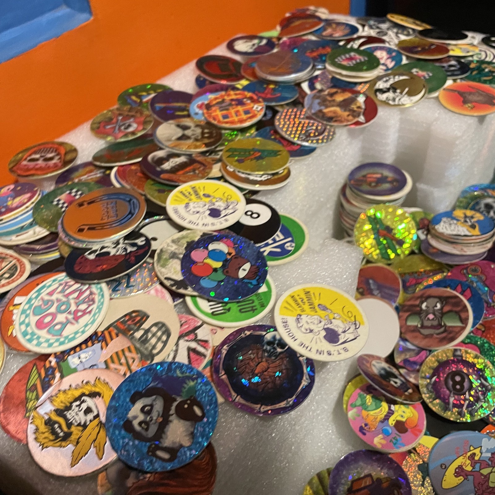 Rare lot of POG Slammers! 550+ POGs – Excellent Variety Of Milk Caps 90’s Fidget