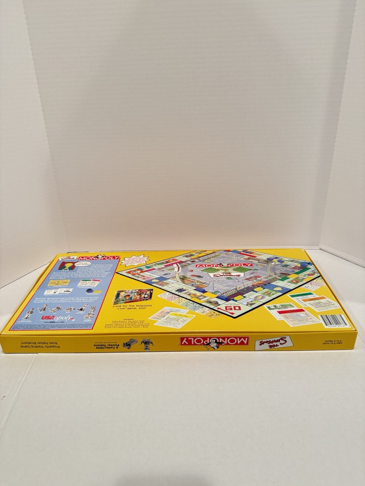 VINTAGE Monopoly THE SIMPSONS Complete BOARD GAME w/ Collectible Tokens 2001