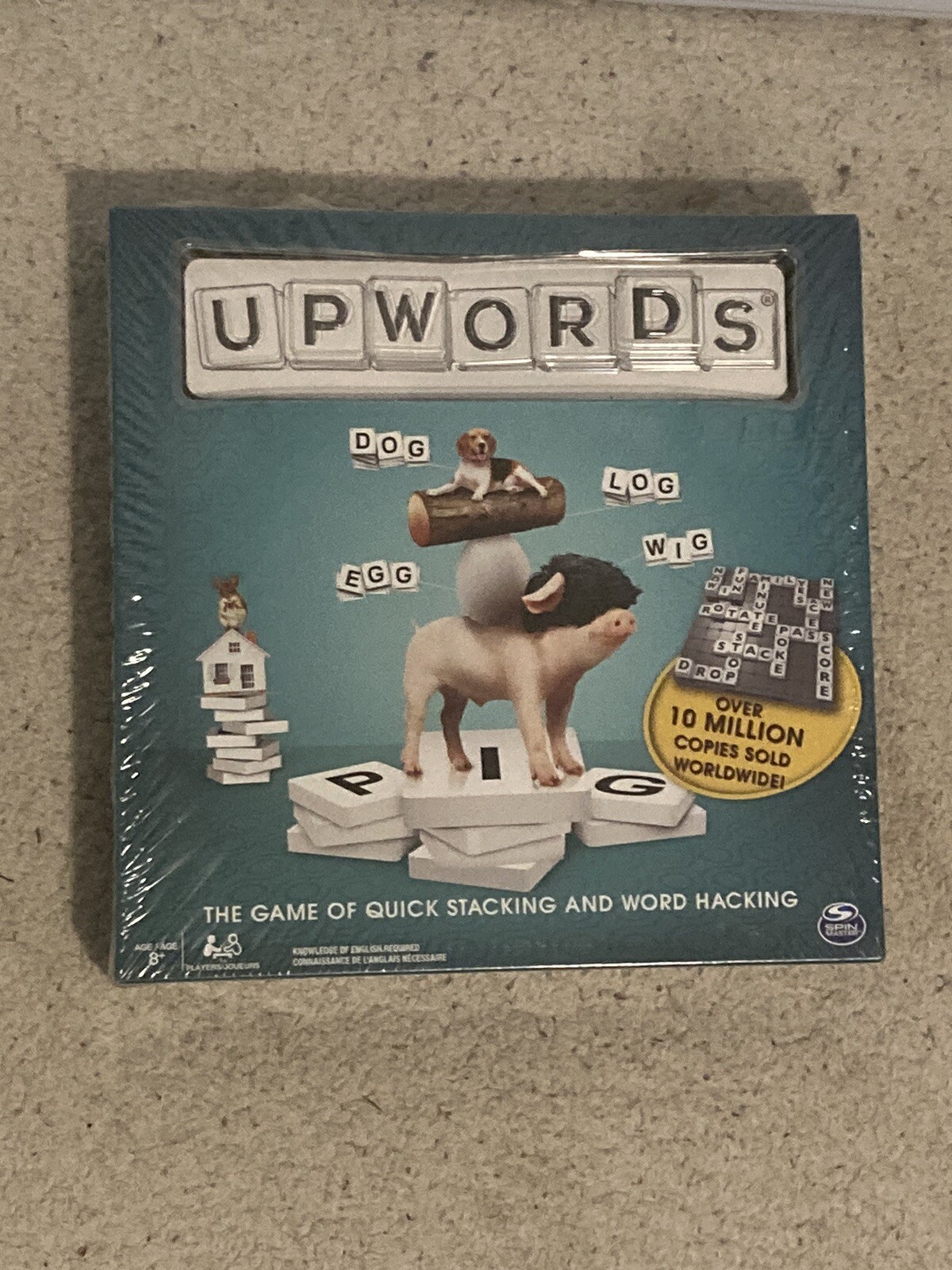 UpWords Board Game Quick Stacking & Word Hacking Sealed NEW