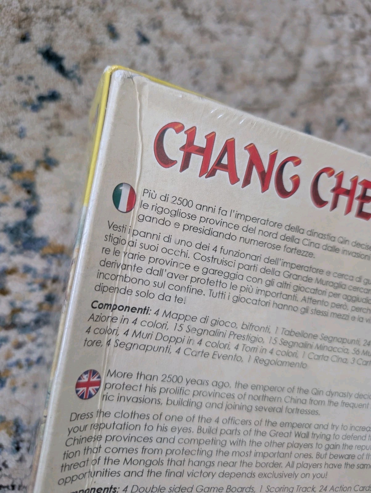Chang Cheng Board Game By Walter Obert 2006 Z-Man Games Tenkigames SEALED!