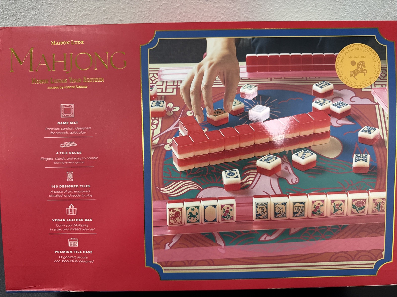 Deluxe Maison Lude Mahjong Horse Lunar Year Edition Starter Kit
