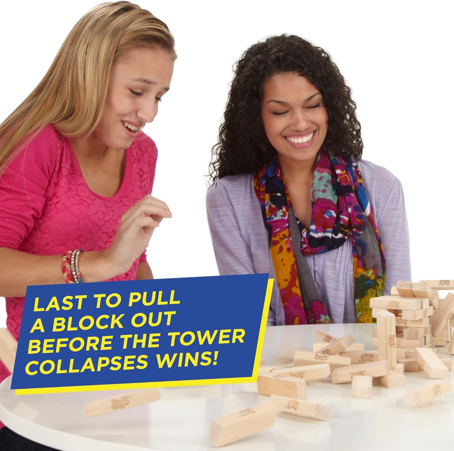 Jenga Classic Tower Game | Family Fun | Wood Blocks | Kids Party Game Ages 6+
