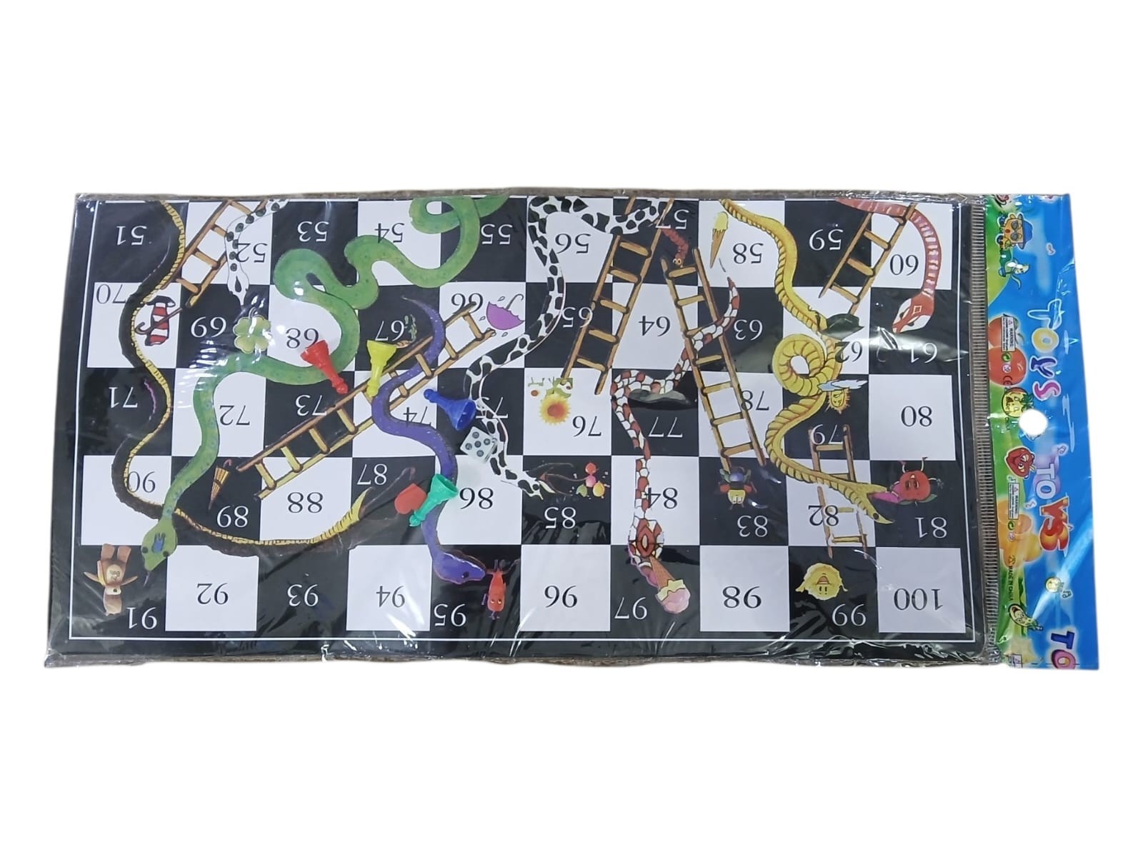 Snakes & Ladders Board Game (34 cm × 34 cm) | Classic Family & Kids Game | Fun