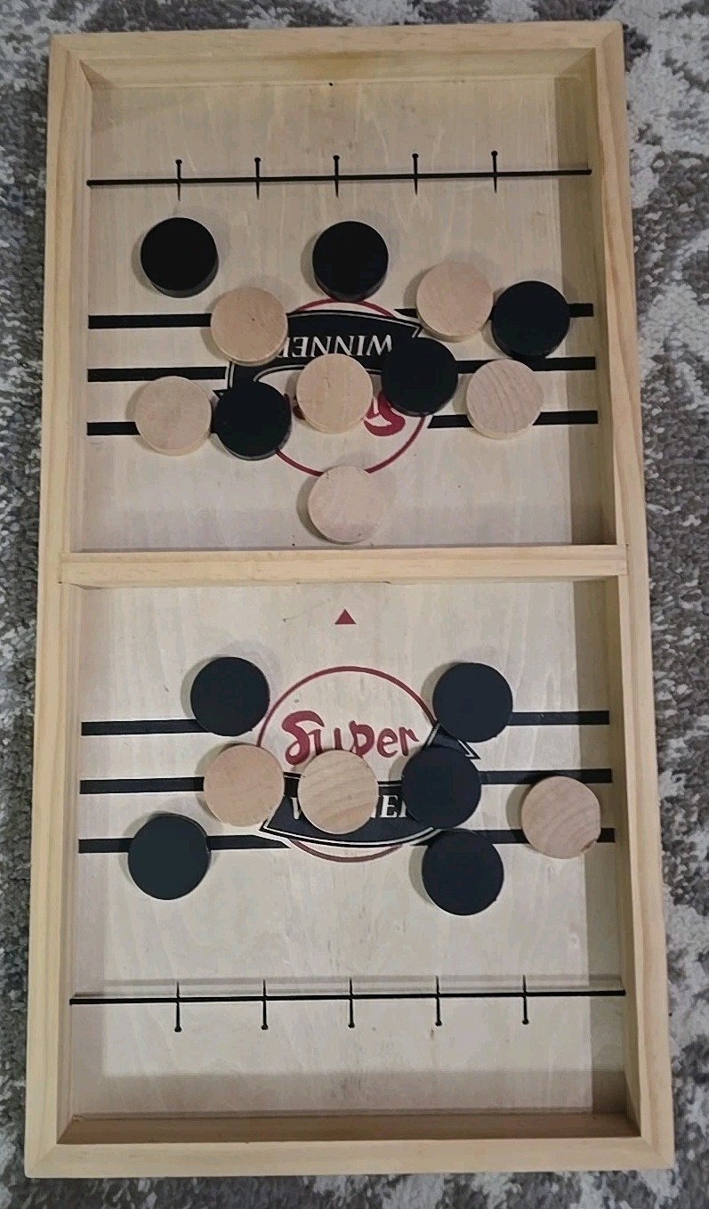 Large Fast Sling Puck Table Game Night Hockey Board Game Board Game Super Winner