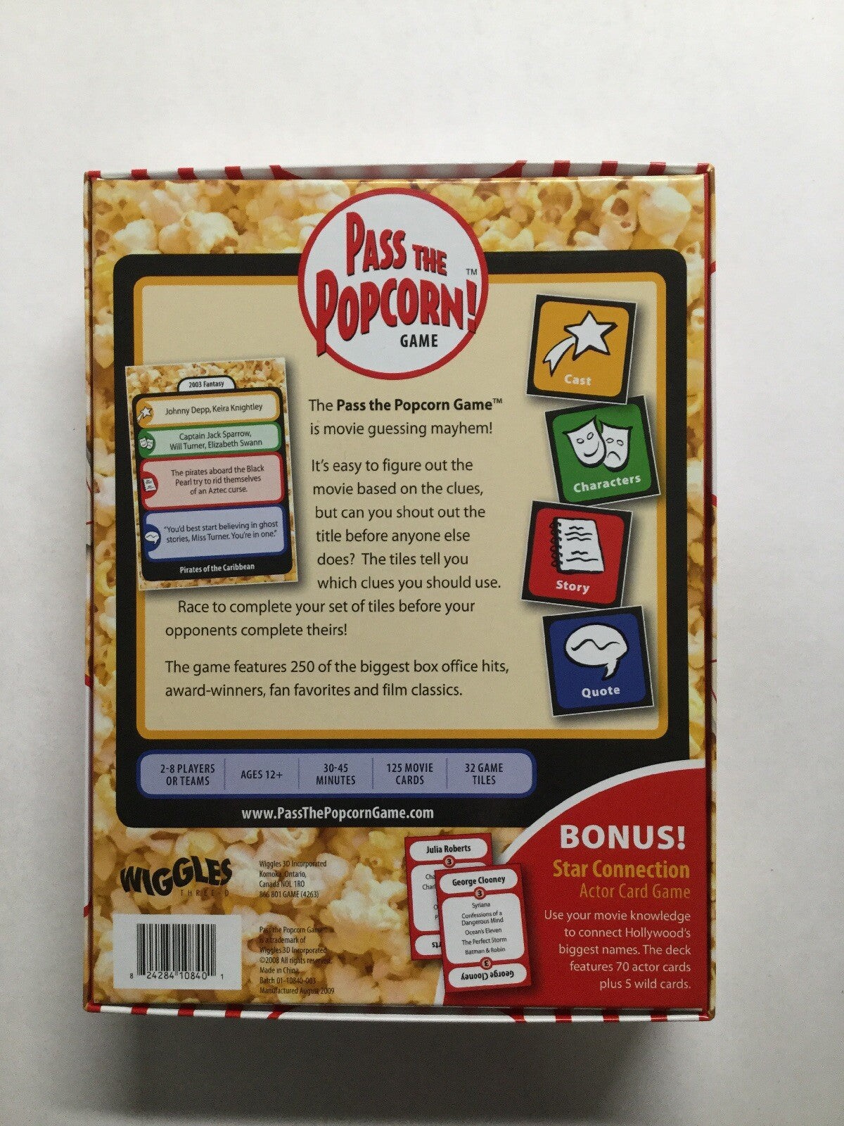 Pass The Popcorn! Game Wiggles 3D Incorporated