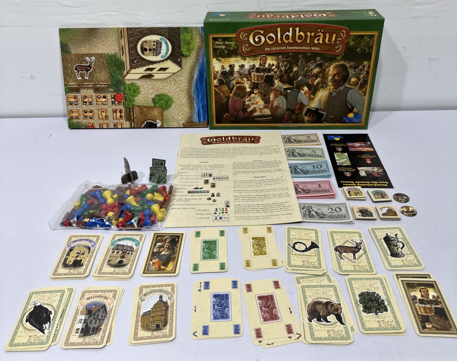 Goldbrau Board Game Rio Grande 2004 Euro Strategy Beer Theme