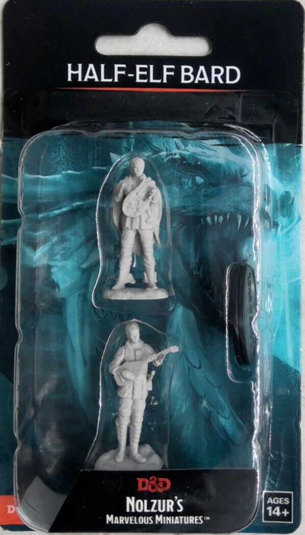 DUNGEONS & DRAGONS MARVELOUS MINIATURES ~ HALF-ELF FEMALE BARD