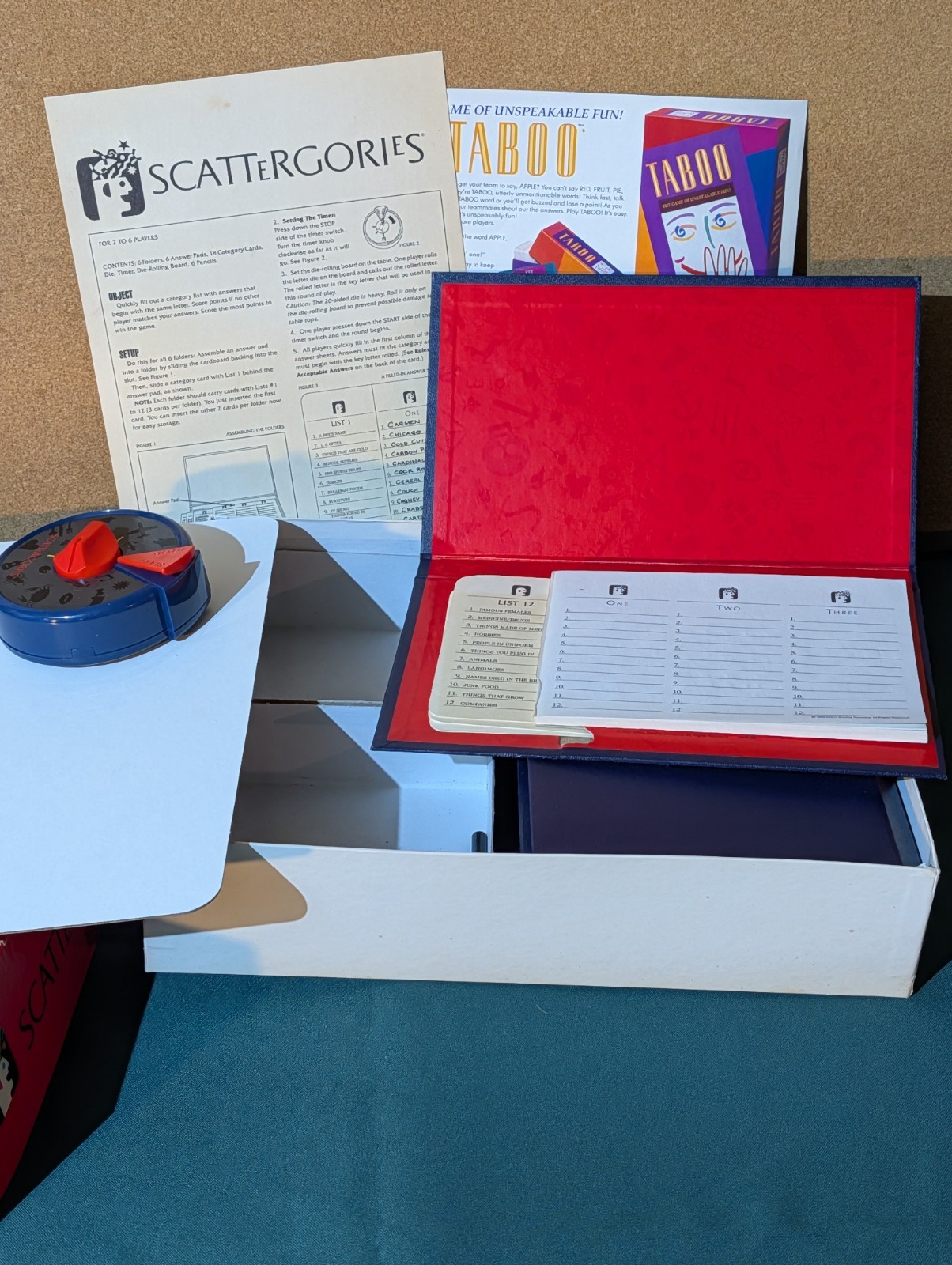 B110 – The Game Of Scattergories 1988 COMPLETE – Milton Bradley