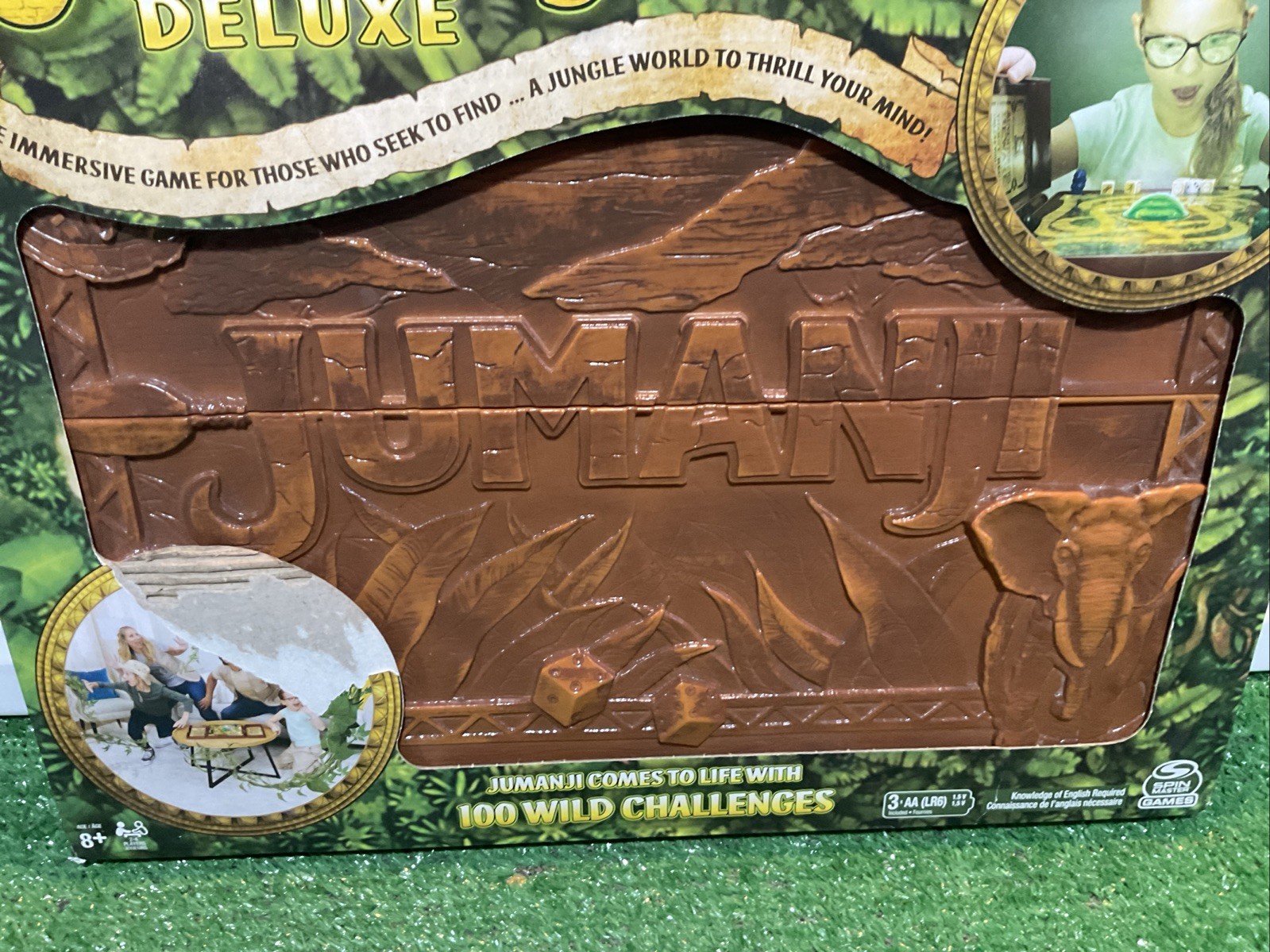 Jumanji Deluxe Electronic Adventure Board Game W/ Lights & Sound NIB New Sealed