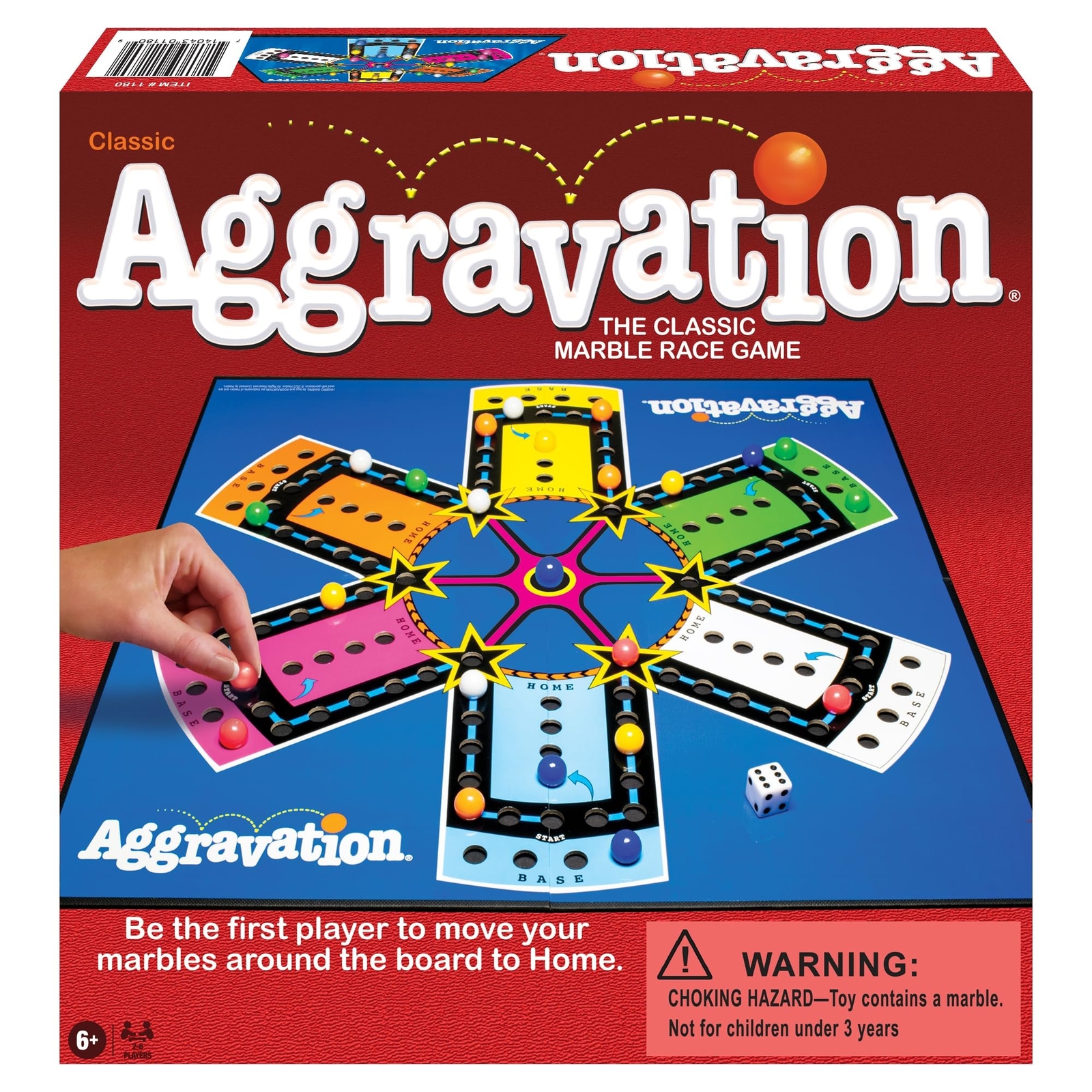Aggravation with Retro Artwork by Winning Moves Games USA, The Classic Marble…