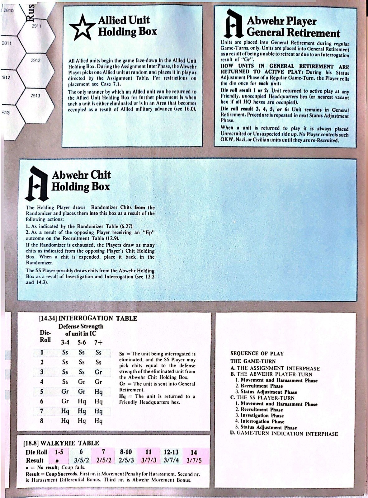 Strategy & Tactics #59 THE PLOT TO ASSASSINATE HITLER 1938-44 SPI 1976 UNPUNCHED