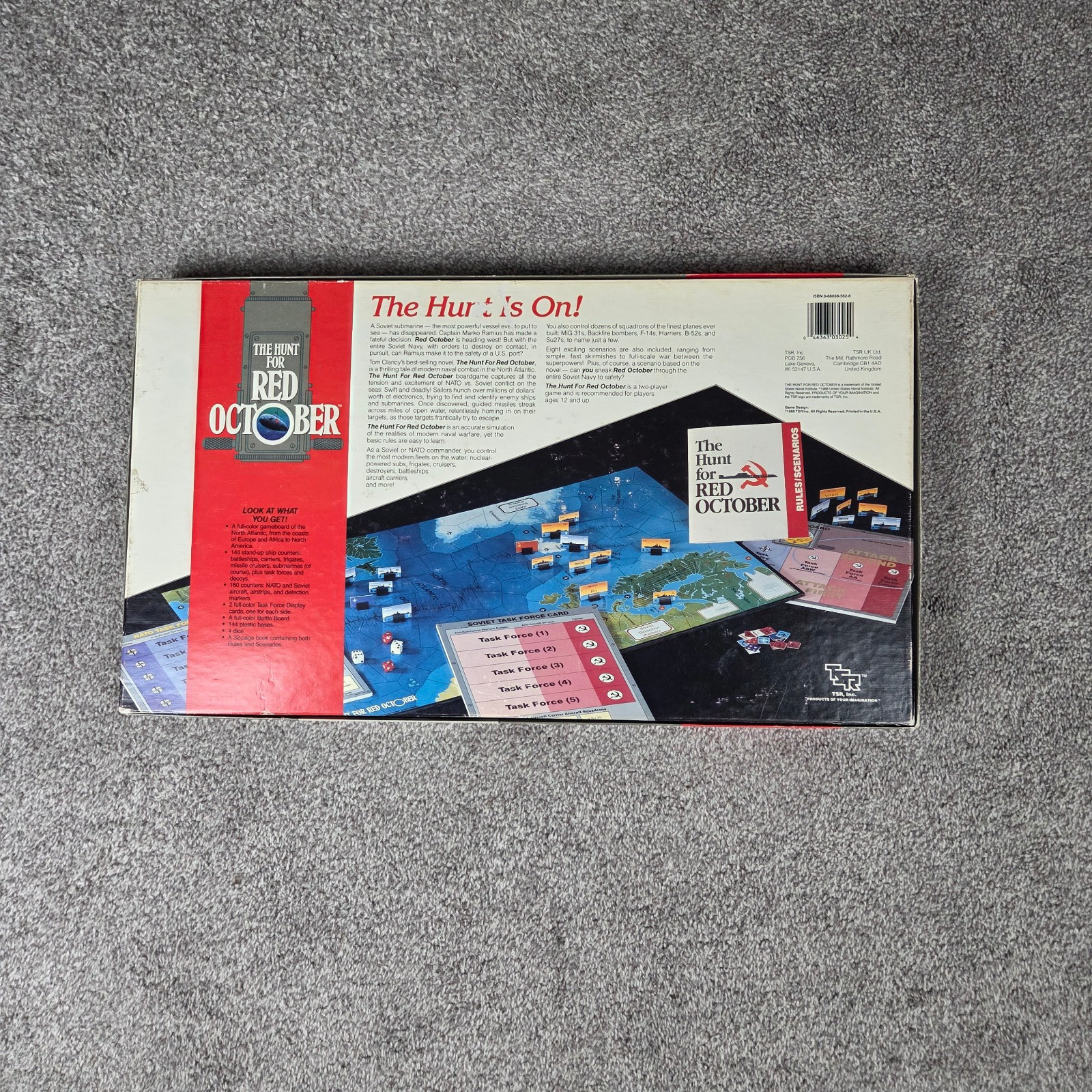 Vintage Hunt For Red October Red Storm Rising Fortress America – Board Game LOT