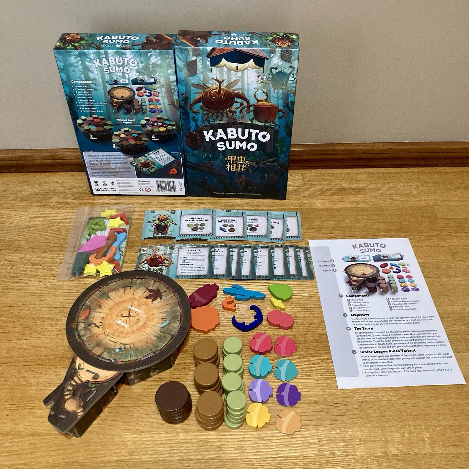 Kabuto Sumo Board Game – Complete – Age 6+ 2021 By Board Game Tables 2-4 Players