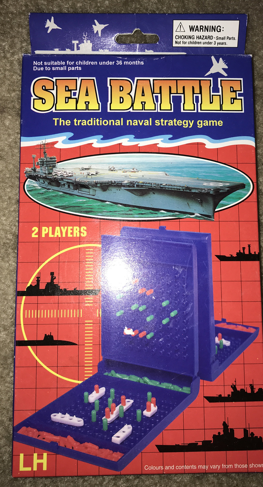 Vintage Board Game Sea Battle The Traditional Naval Strategy Game NOS