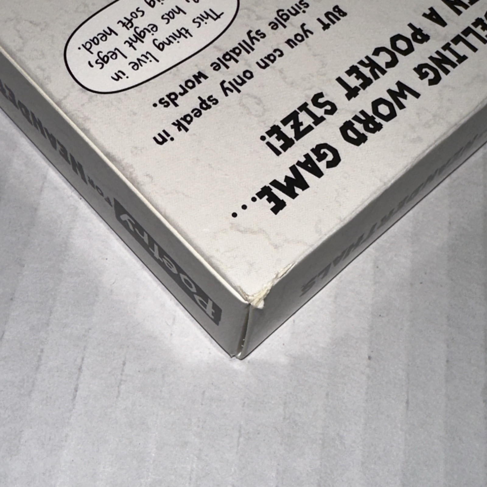 Poetry for Neanderthals Grab & Game 2+ Players – Ages 7+ – 10 Minutes to Play –