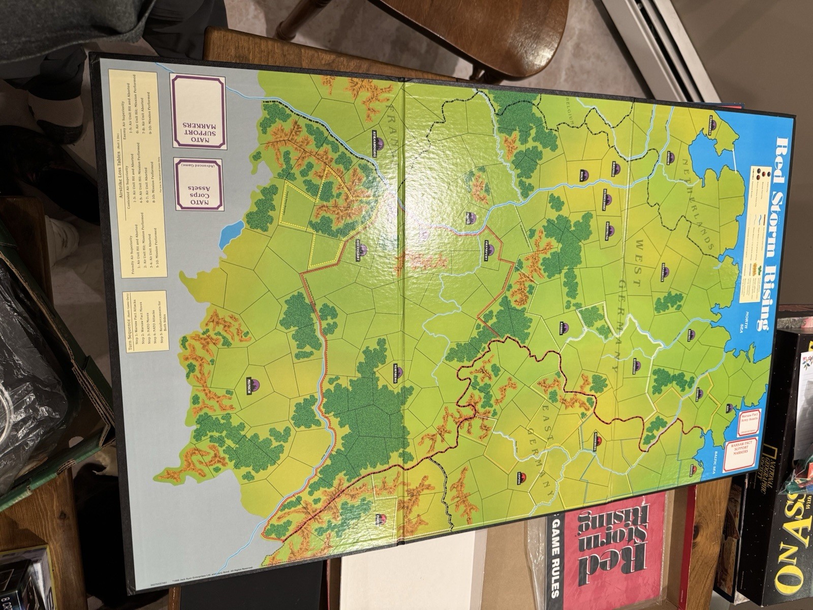 TSR Red Storm Rising Board Game 1989 Tom Clancy Larry Bond Complete?