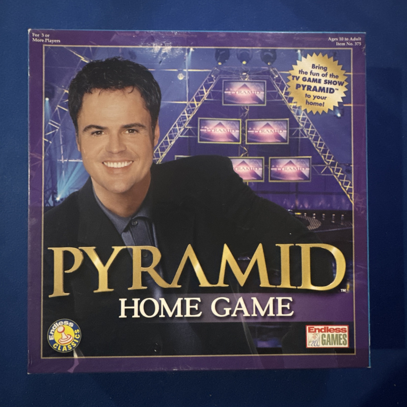Vtg Donny Osmond PYRAMID Home Game Endless Games Endless Classics 10 to Adult