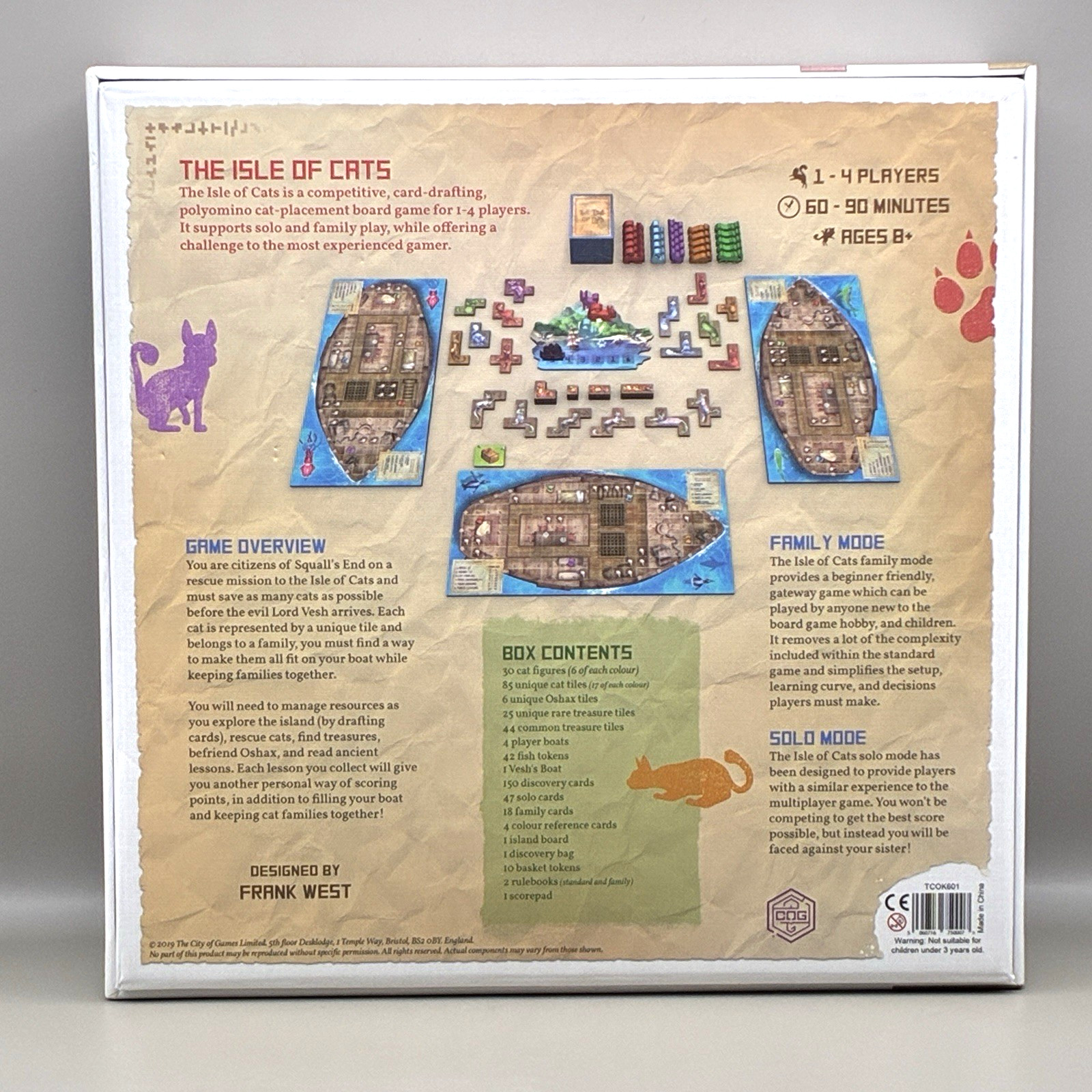 The Isle of Cats Base Game Family + Solo Mode 2019 City of Games