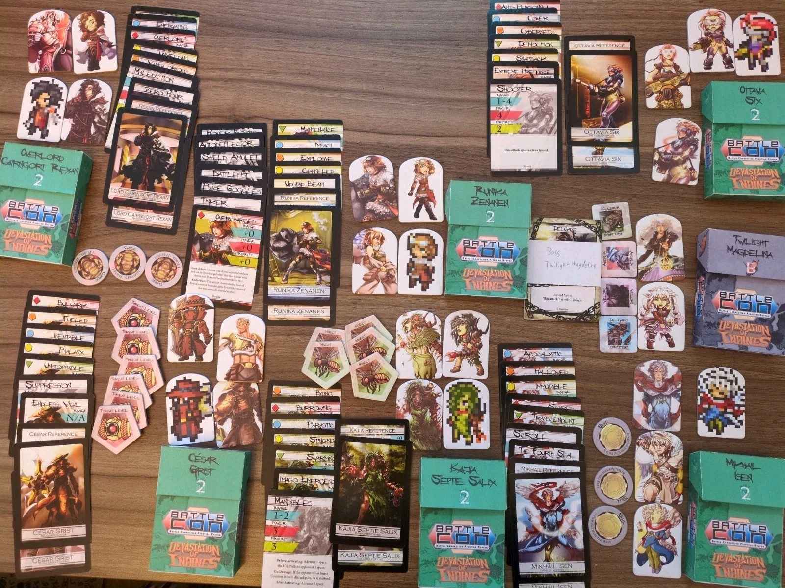 Battlecon Devastation Of Indines Board Game With Extras And Custom Insert/Boxes