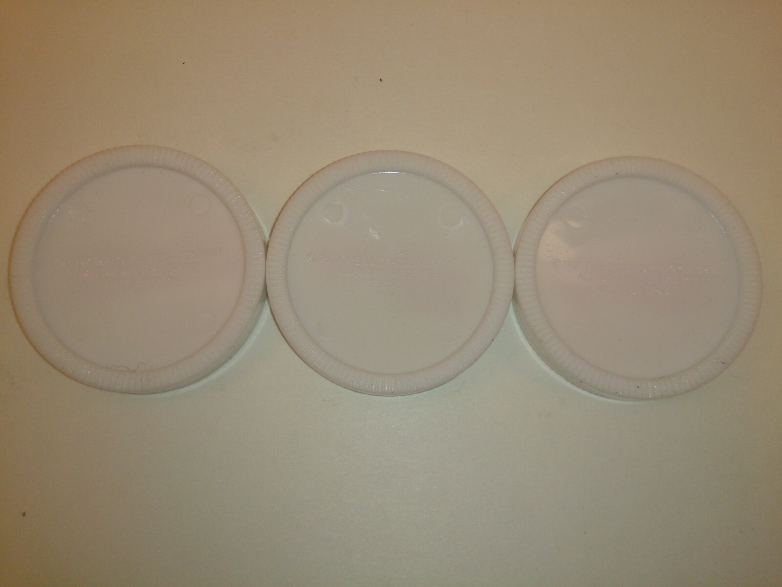 3 x White Coca Cola Checkers Game Replacement Pieces Parts Checker
