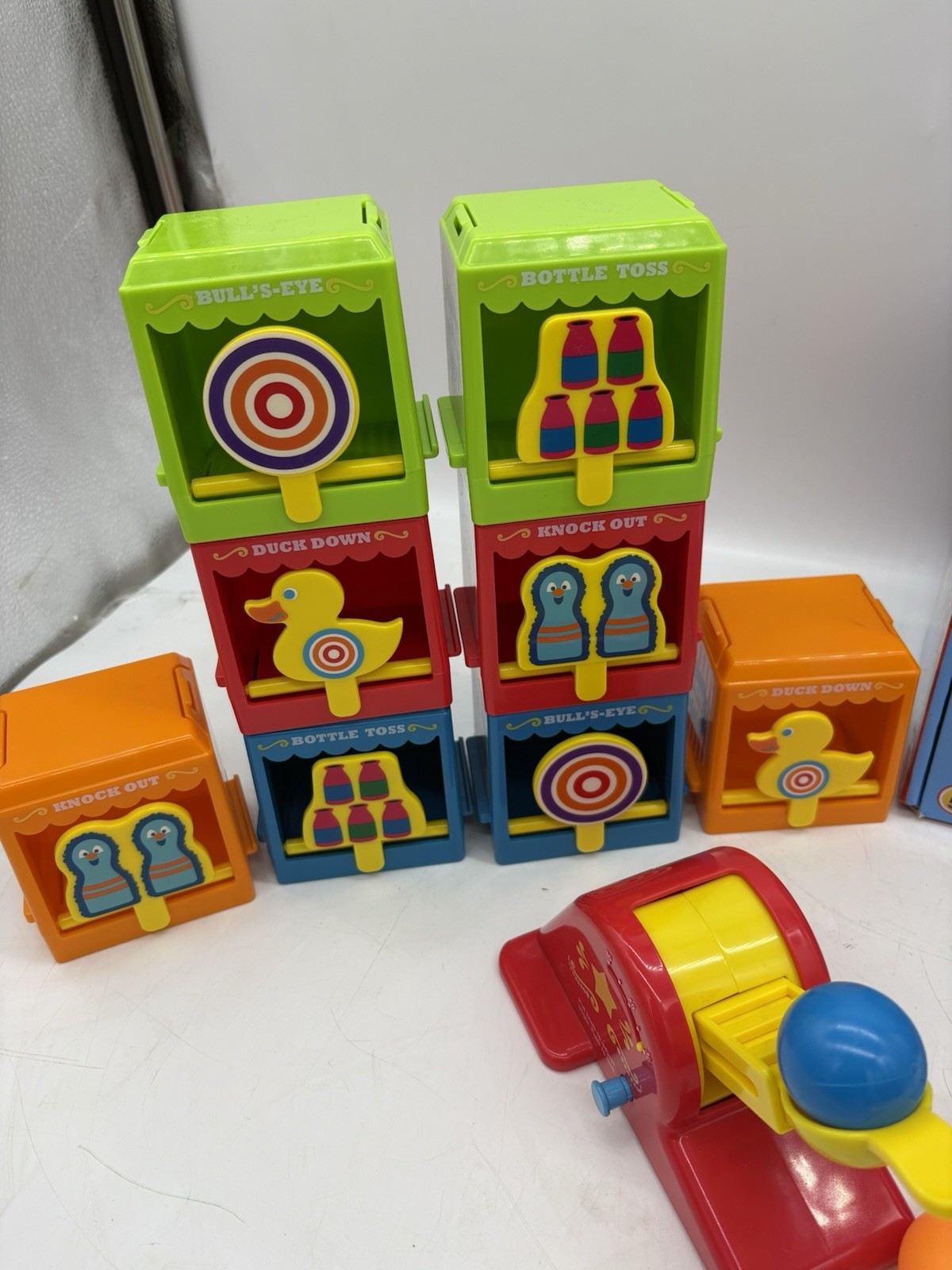Lakeshore Carnival Knockdown Challenge FF350 Game Complete w/2 REPLACEMENT BALLS