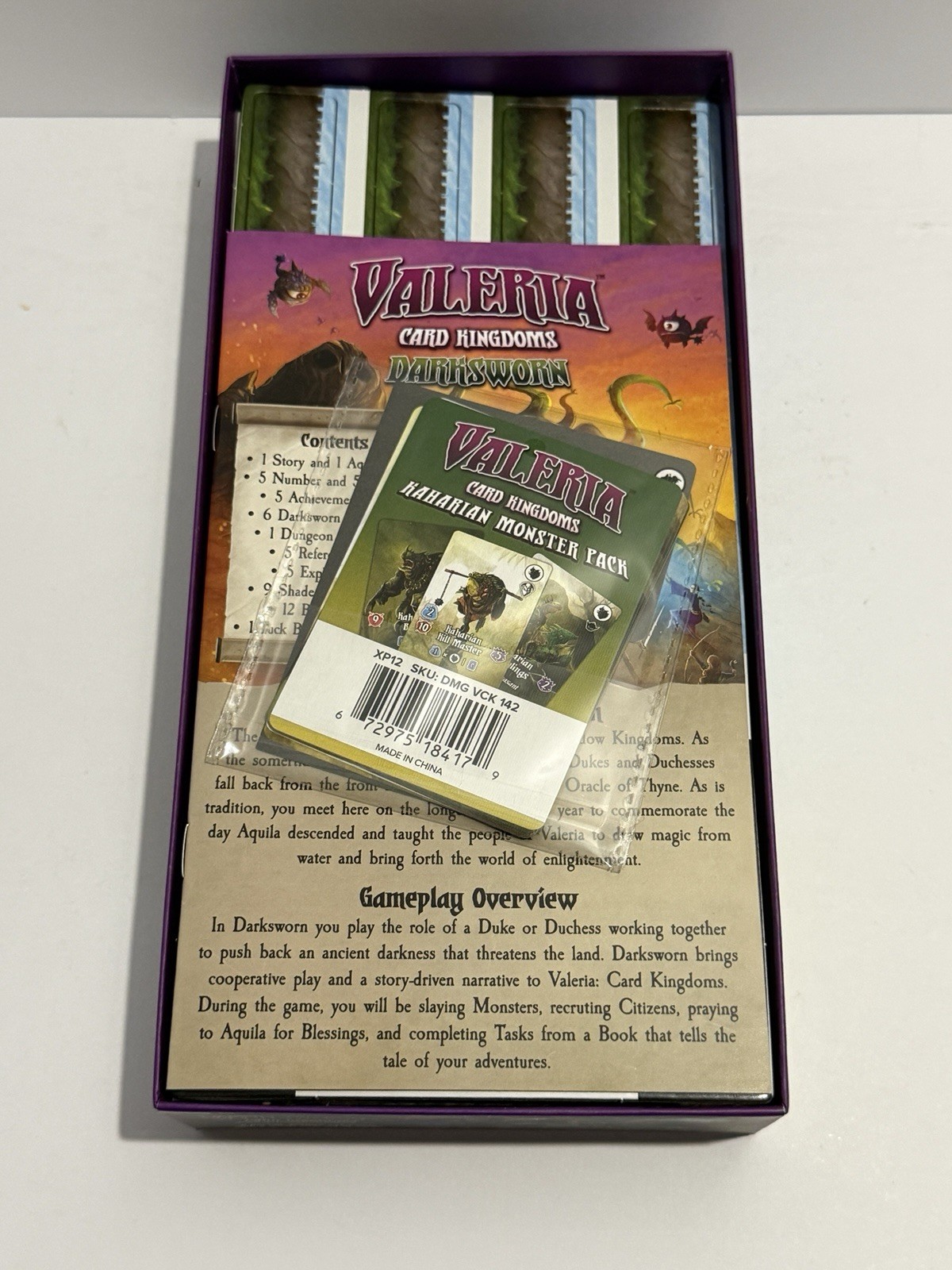 Valeria Card Kingdoms Game + Crimson Seas & Darksworn Expansions 2021 – Complete