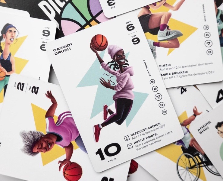 GAMEFLO PICKUP BASKETBALL CARD GAME. NEW/SEALED 2-6 PLAYERS AGES 8+ STRATEGY