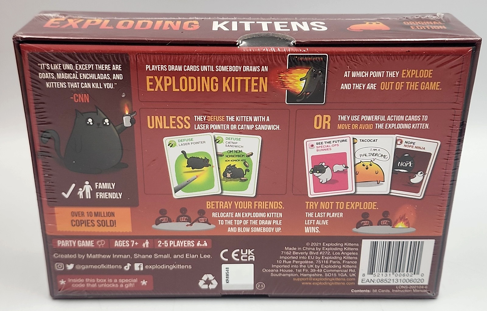 Cat Board Game Bundle – Calico Cobra Paw Exploding Kittens Cat Stax