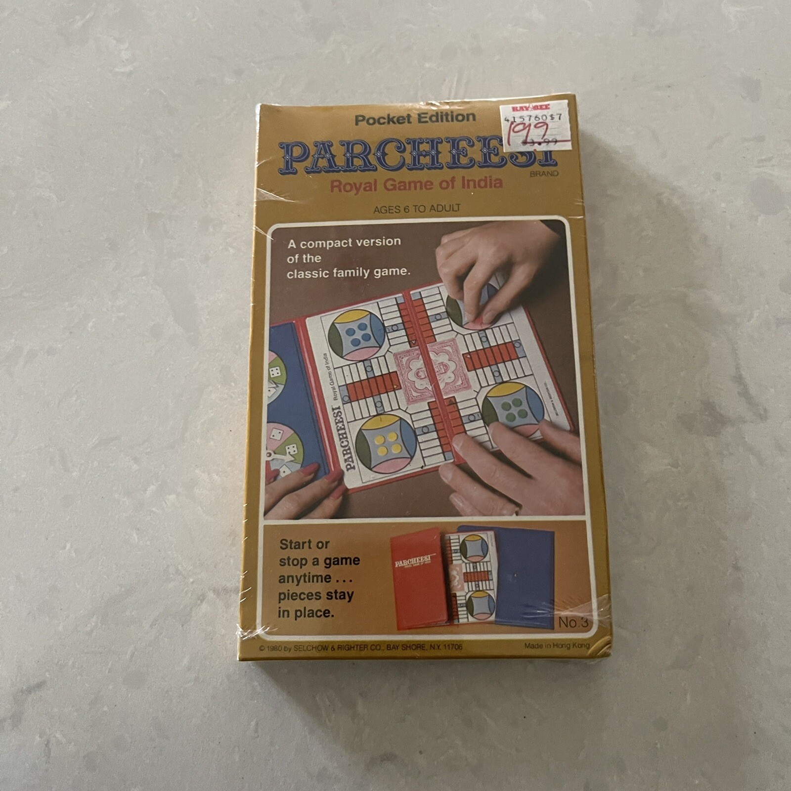 NEW Vtg Selchow & Righter Parcheesi Pocket Edition SEALED 1980