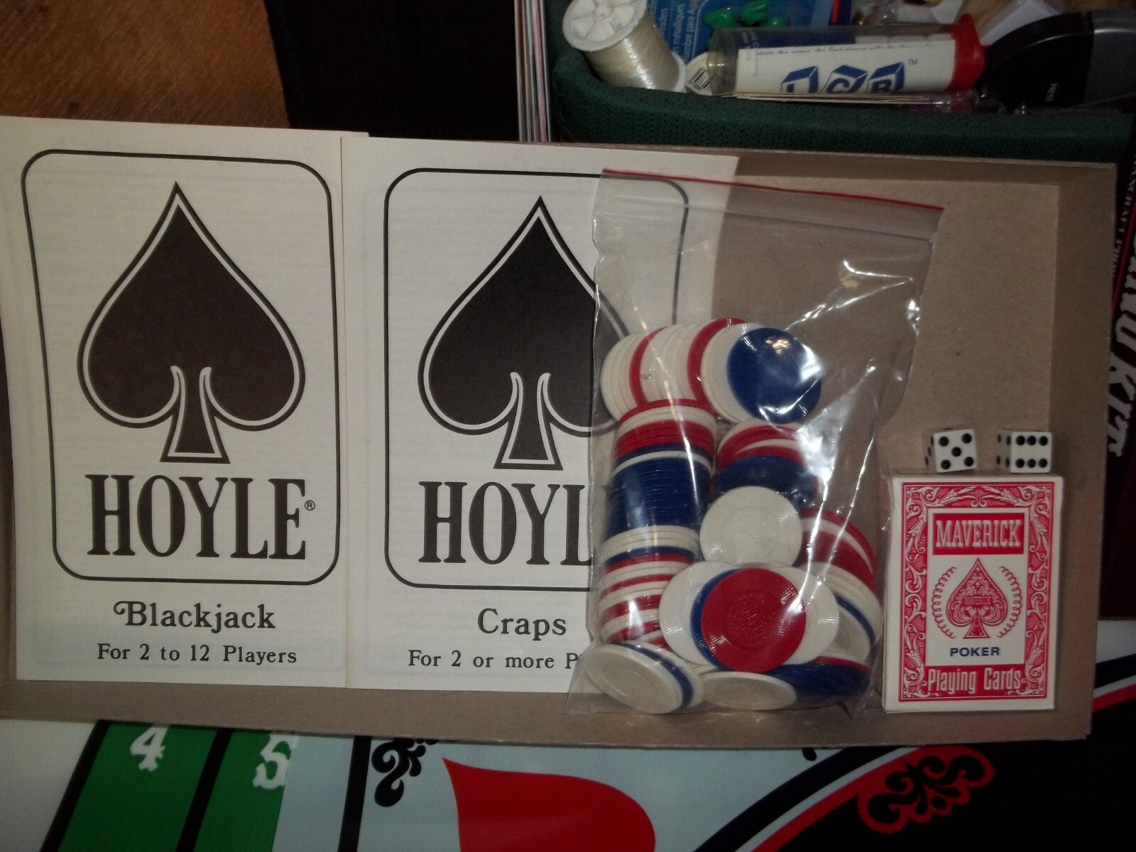 VTG Hoyle Casino Kit Stancraft Prod 1979 Complete Maverick Cards factory sealed