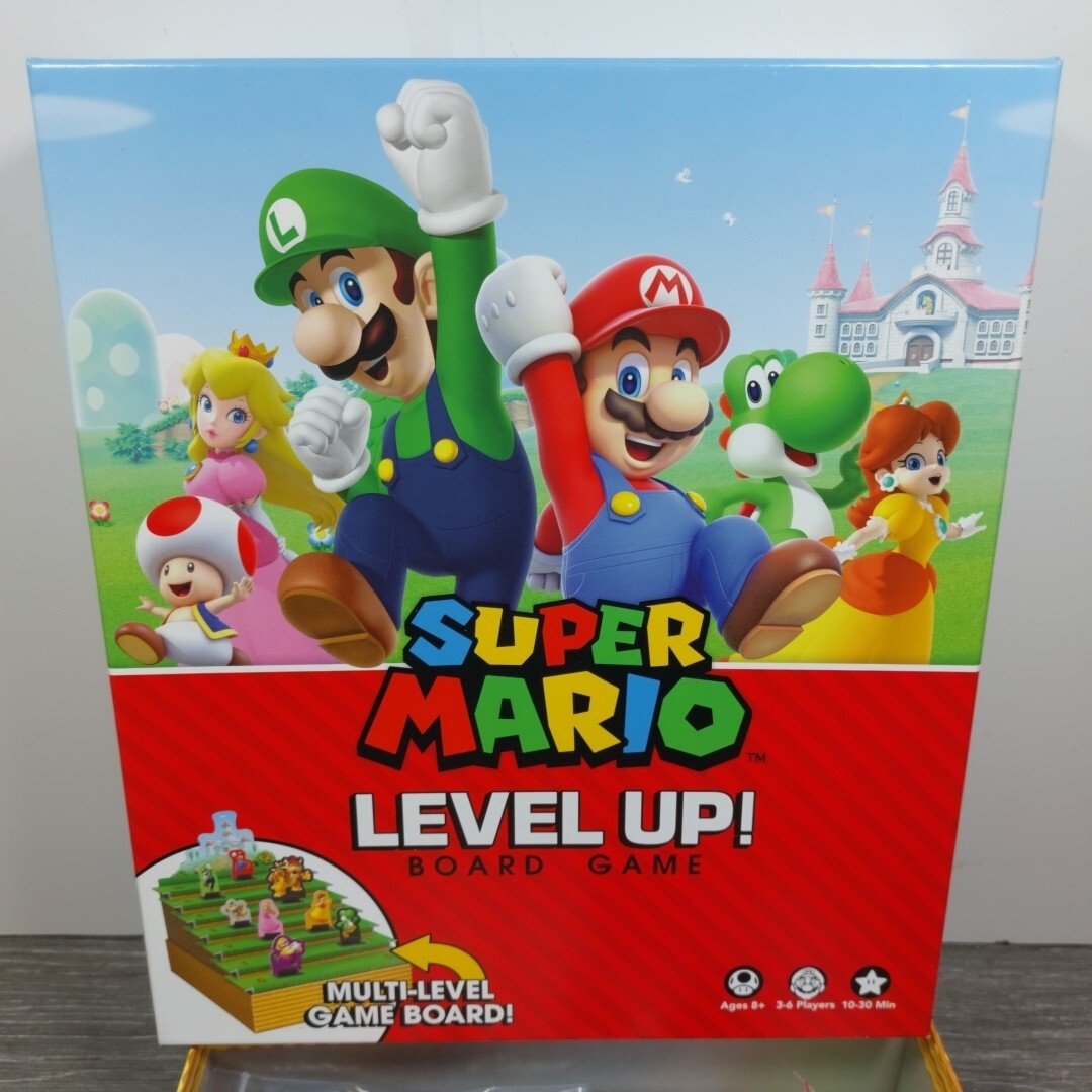 SUPER MARIO LEVEL UP! BOARD GAME *COMPLETE* NINTENDO – USAOPOLY 2017