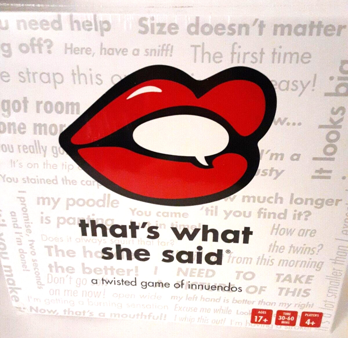 That’s What She Said The Party Game Twisted Innuendos Board Game-New Game Night