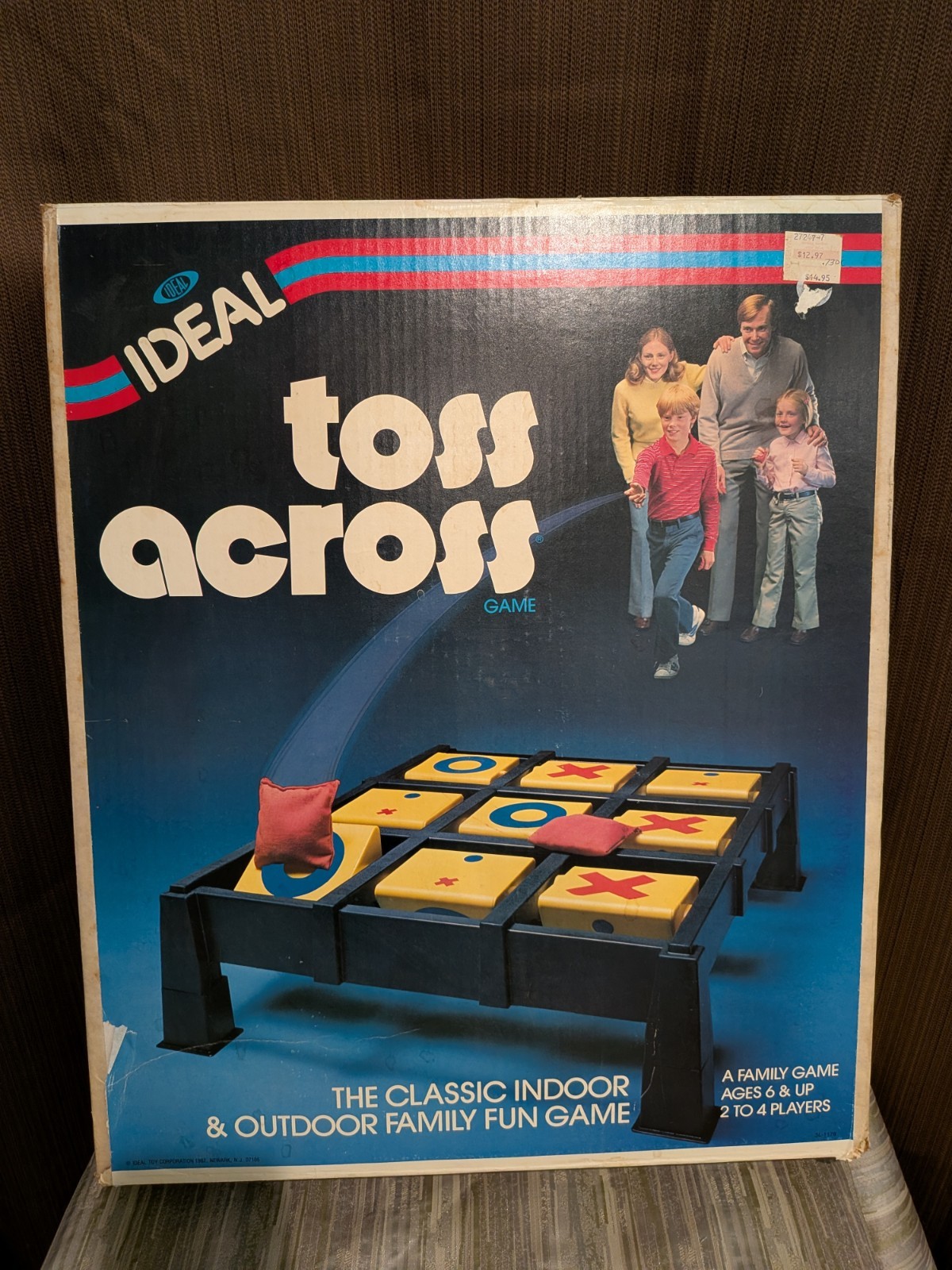 Vintage Ideal Toss Across Game Original Box – ALL PIECES INCLUDED