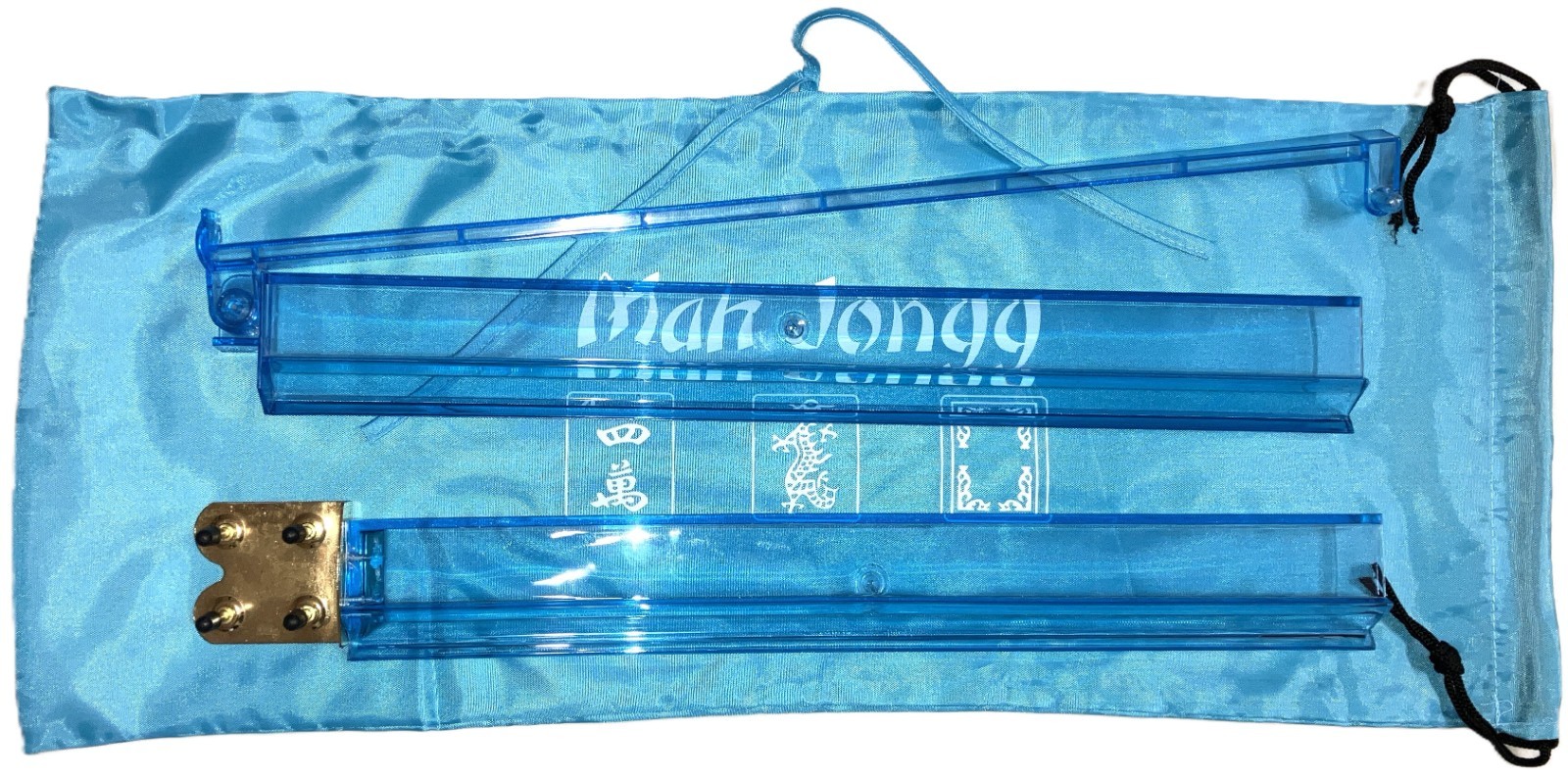 Mahjong Mah jong Denim Empty Carry Bag + Two Bags Purse for Tile + Bag for Racks