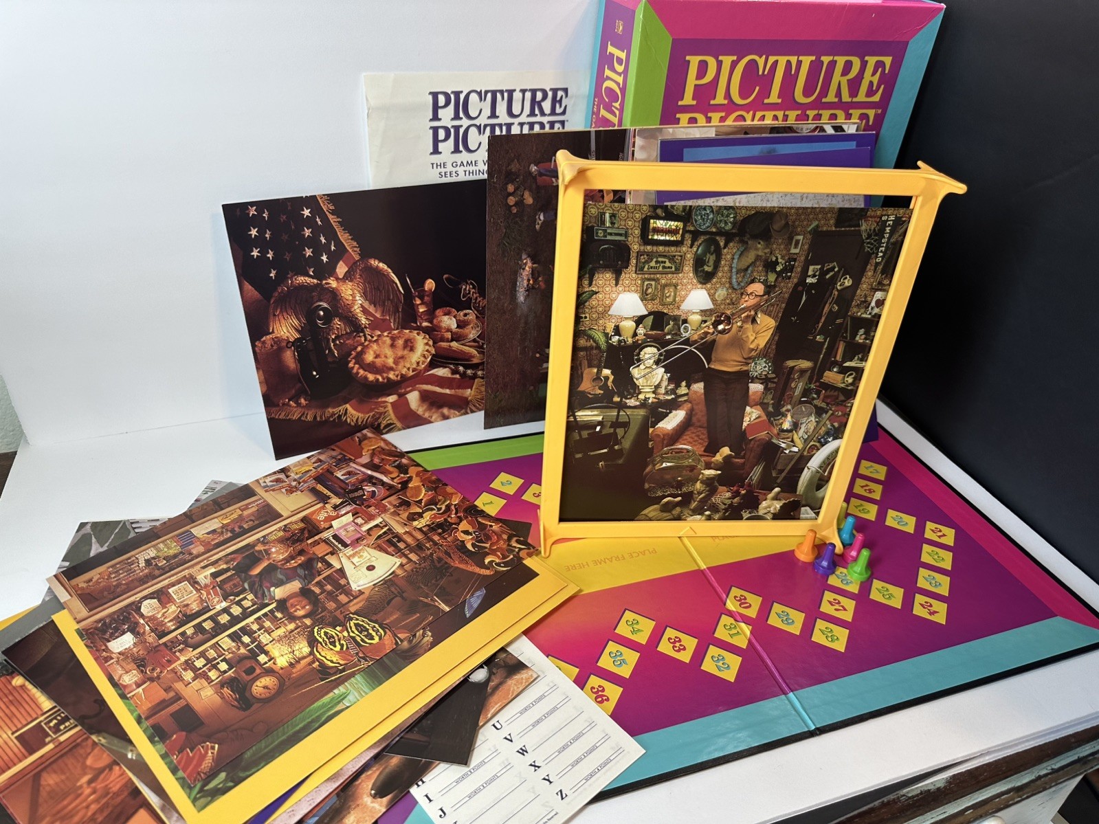 Vintage 1992 Picture Picture Board Game by Golden EUC -COMPLETE minus timer