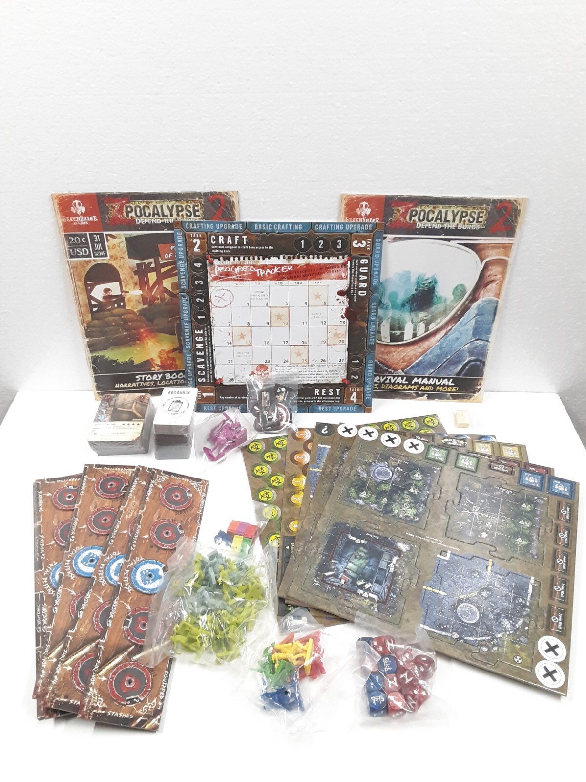 GreenBrier Games Zpocalypse 2: Defend The Burbs Board Game – Accessories Sealed