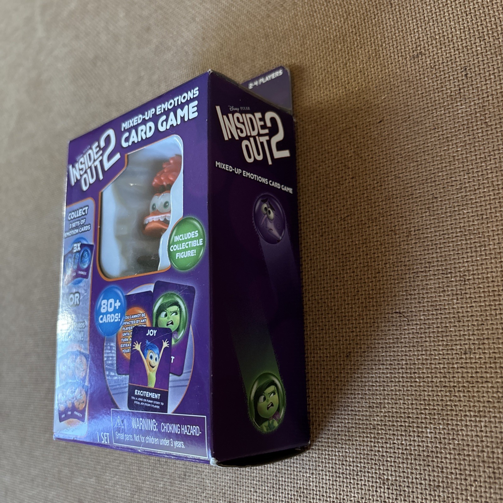 Disney Pixar Inside Out 2 Mixed-Up Emotions Card Game W/ Collectible Figure NEW