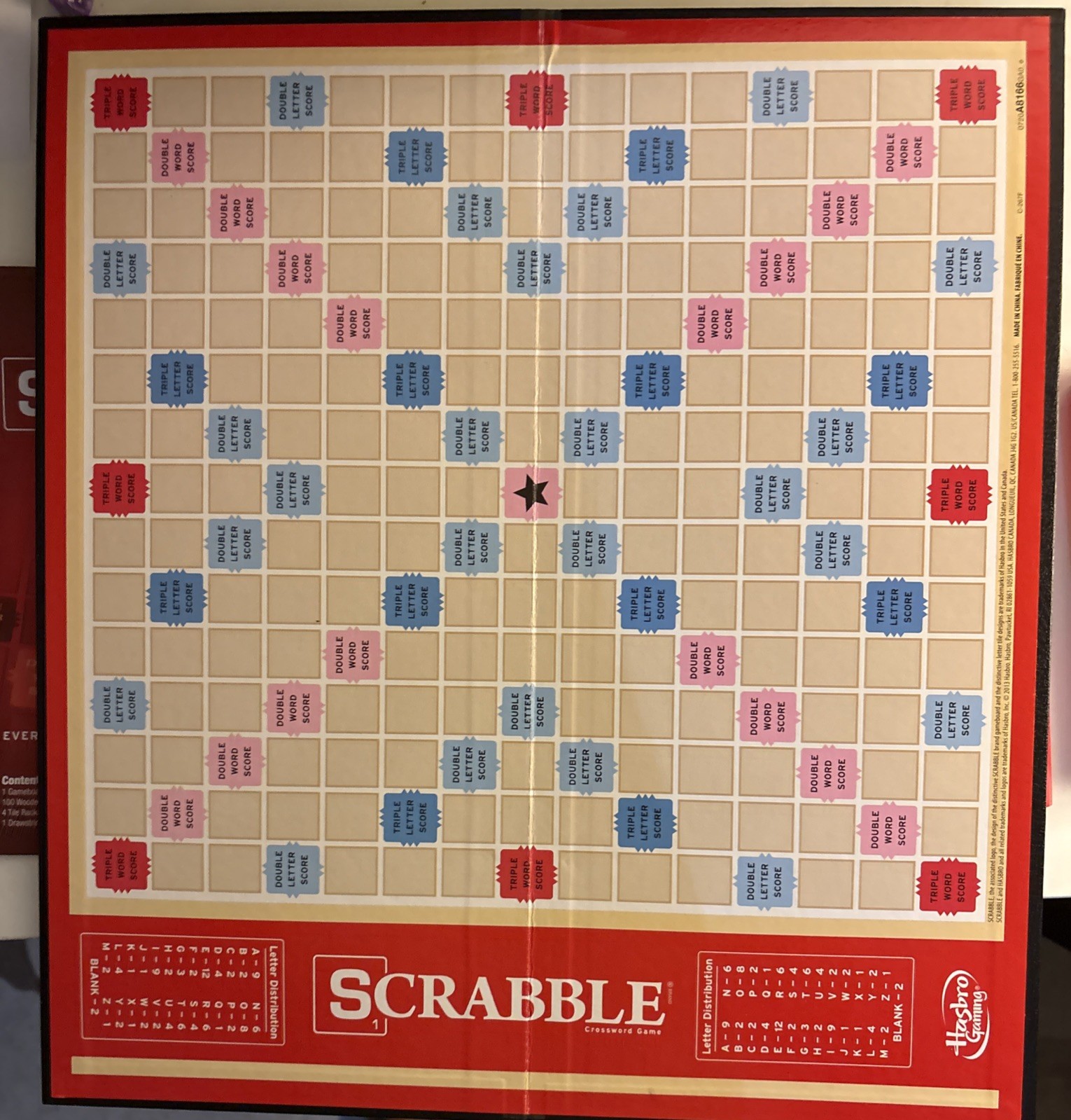 Hasbro Scrabble Game. Complete Good Set. 2013 Ed.The Letters Wood. See Descriptn