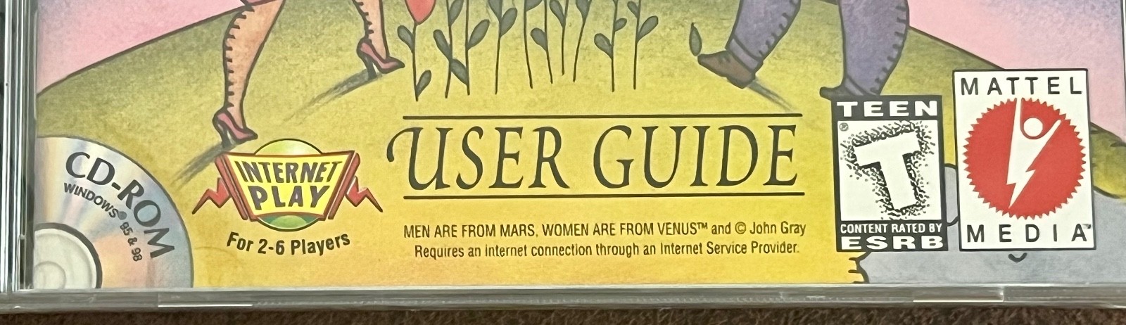 Men Are From Mars, Women Are From Venus – CD-ROM Game & USER GUIDE – Mattel 1999