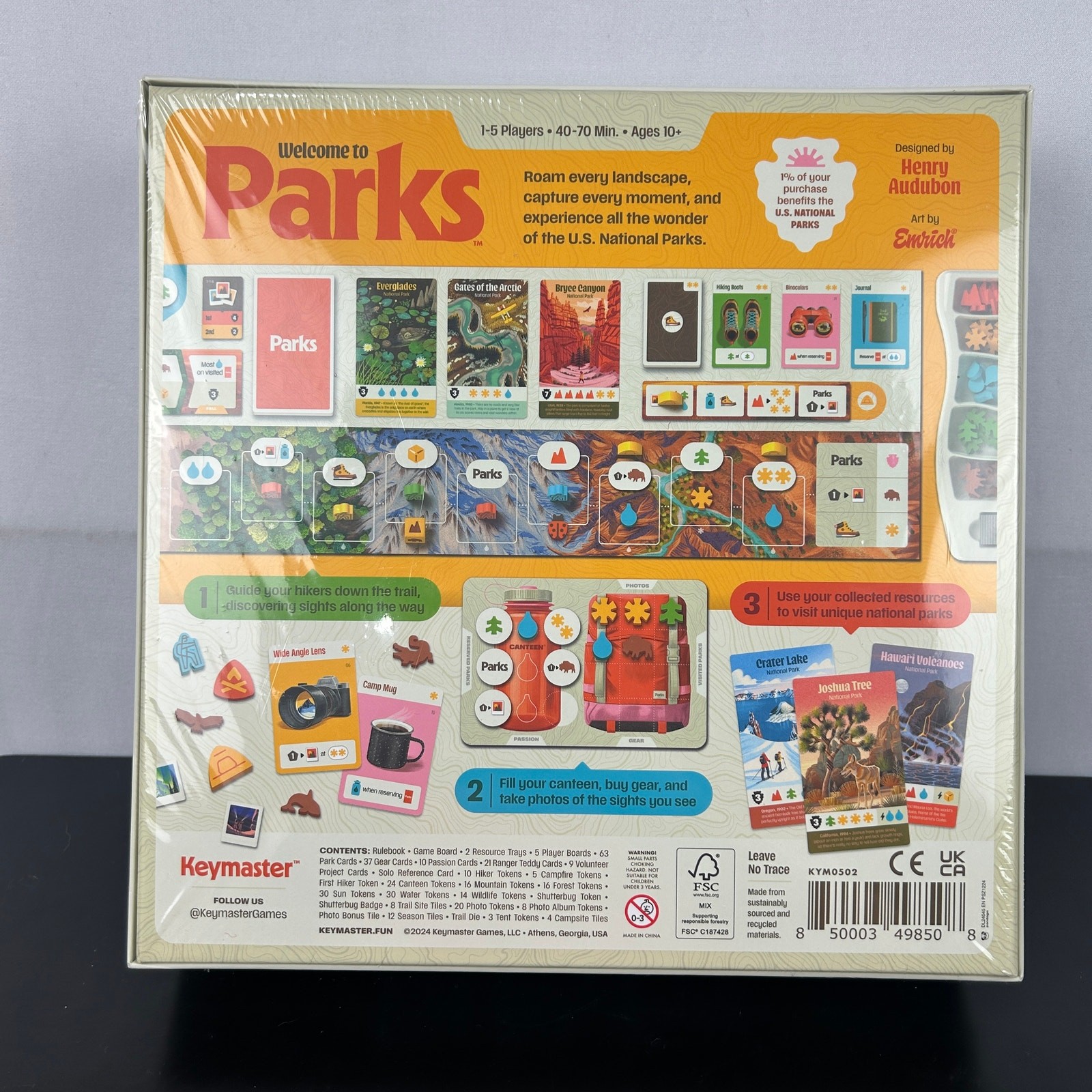 Parks The National Parks Game 2nd Edition Keymaster Audobon 850003498508