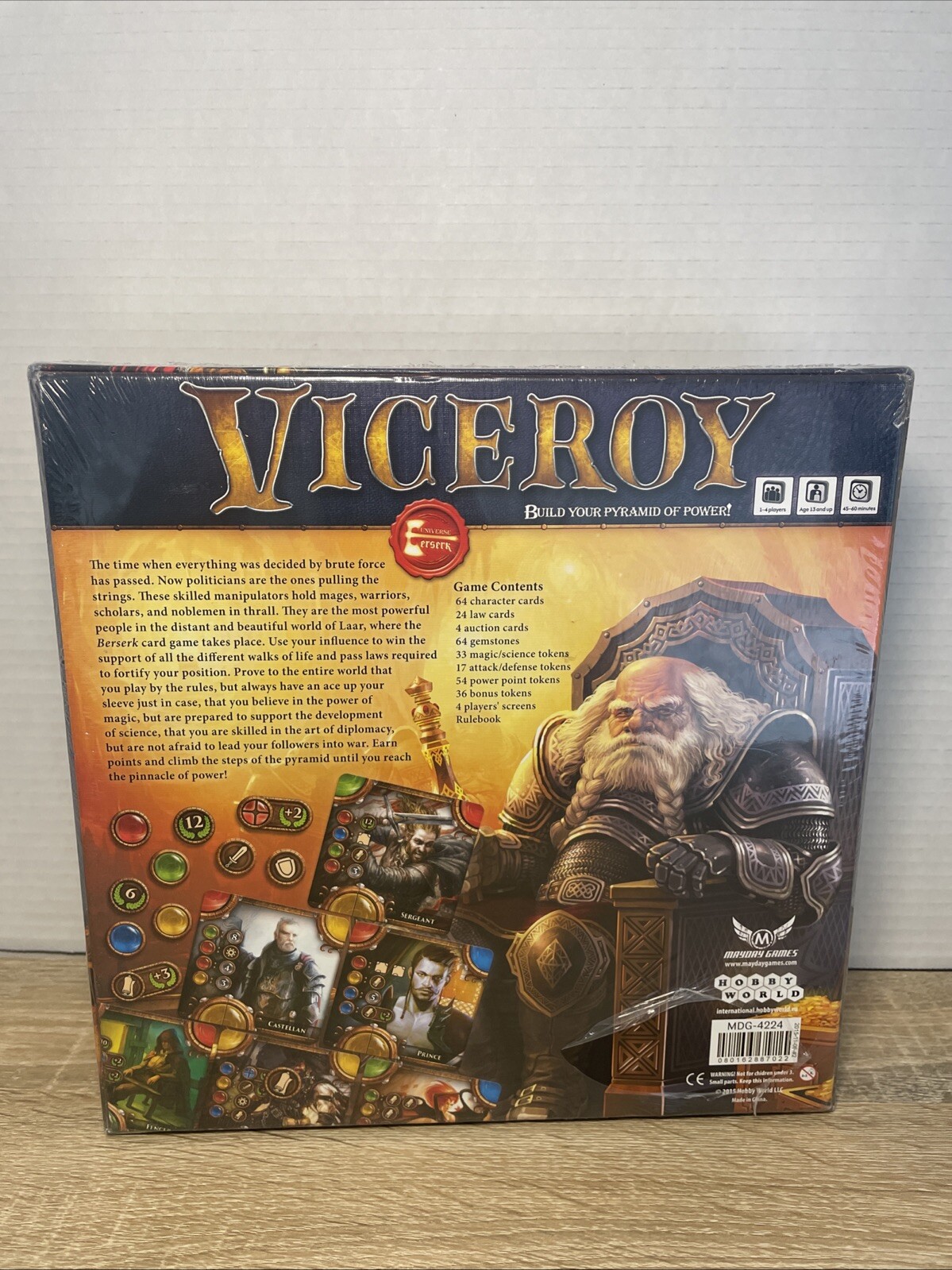 VICEROY 2015 Game board by Mayday Games. New and factory sealed.