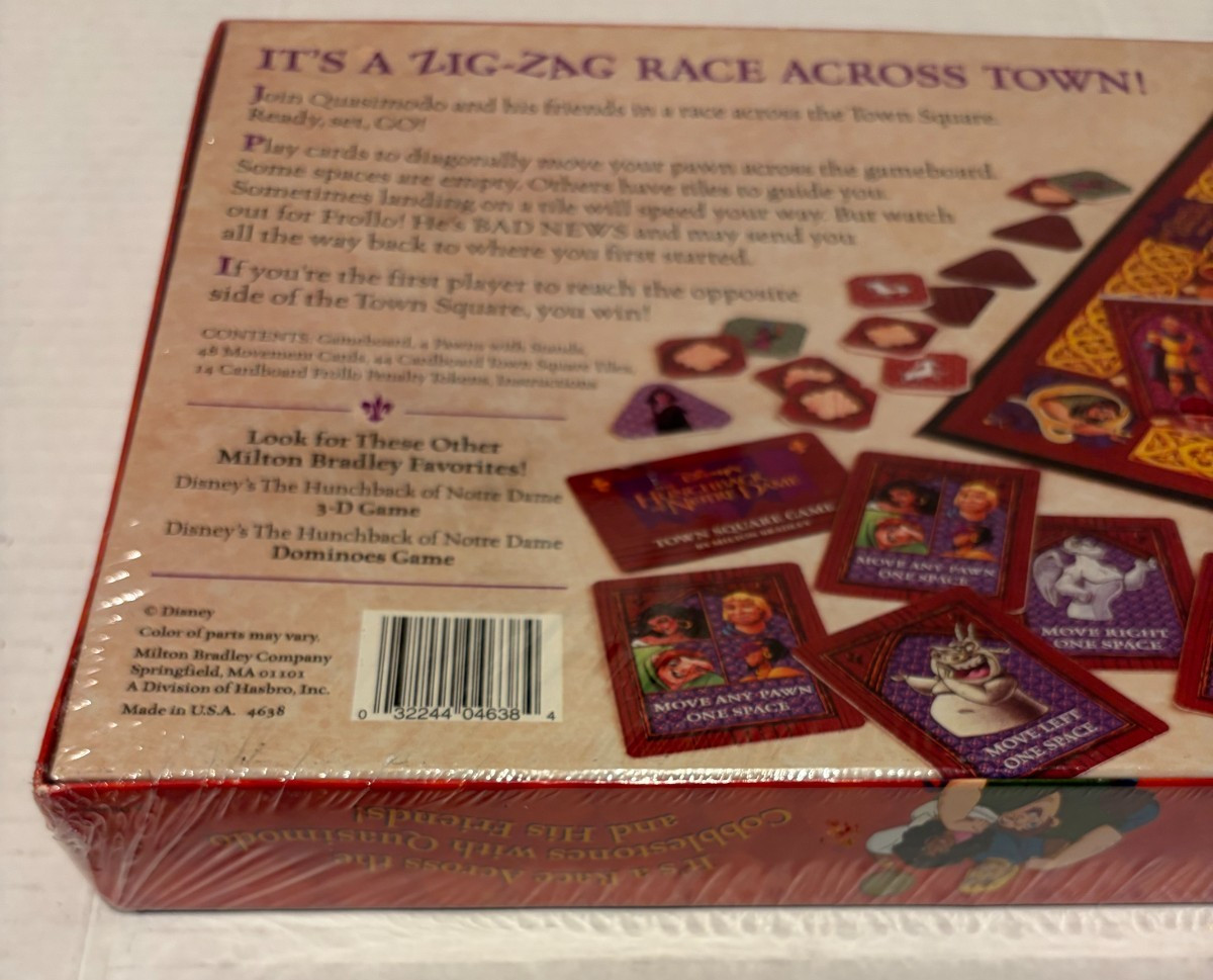 1995 Disney’s The Hunchback of Notre Dame Town Square Game Milton Bradley SEALED
