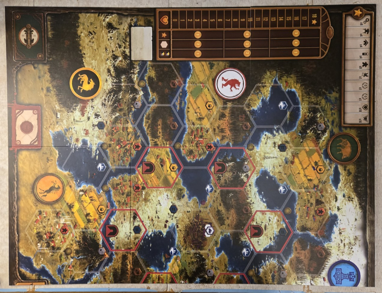 Scythe Board Game 2015 Stonemaier Games New Open Box Mostly Unpunched Complete